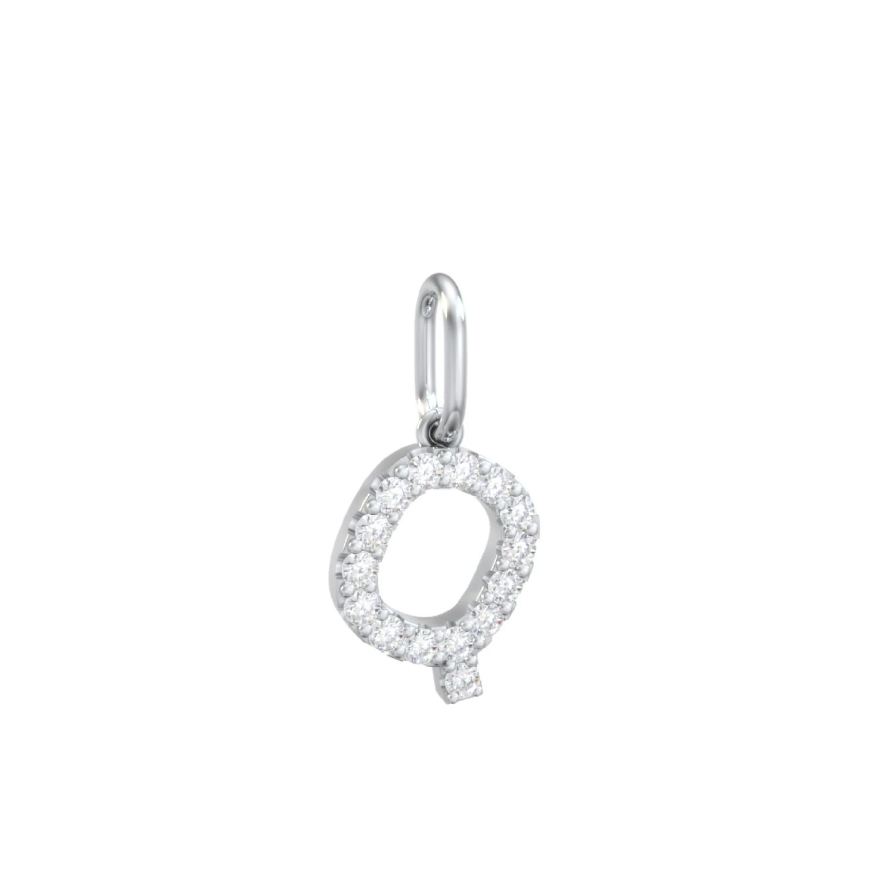 Pavé Initial Charm-Q - view 1