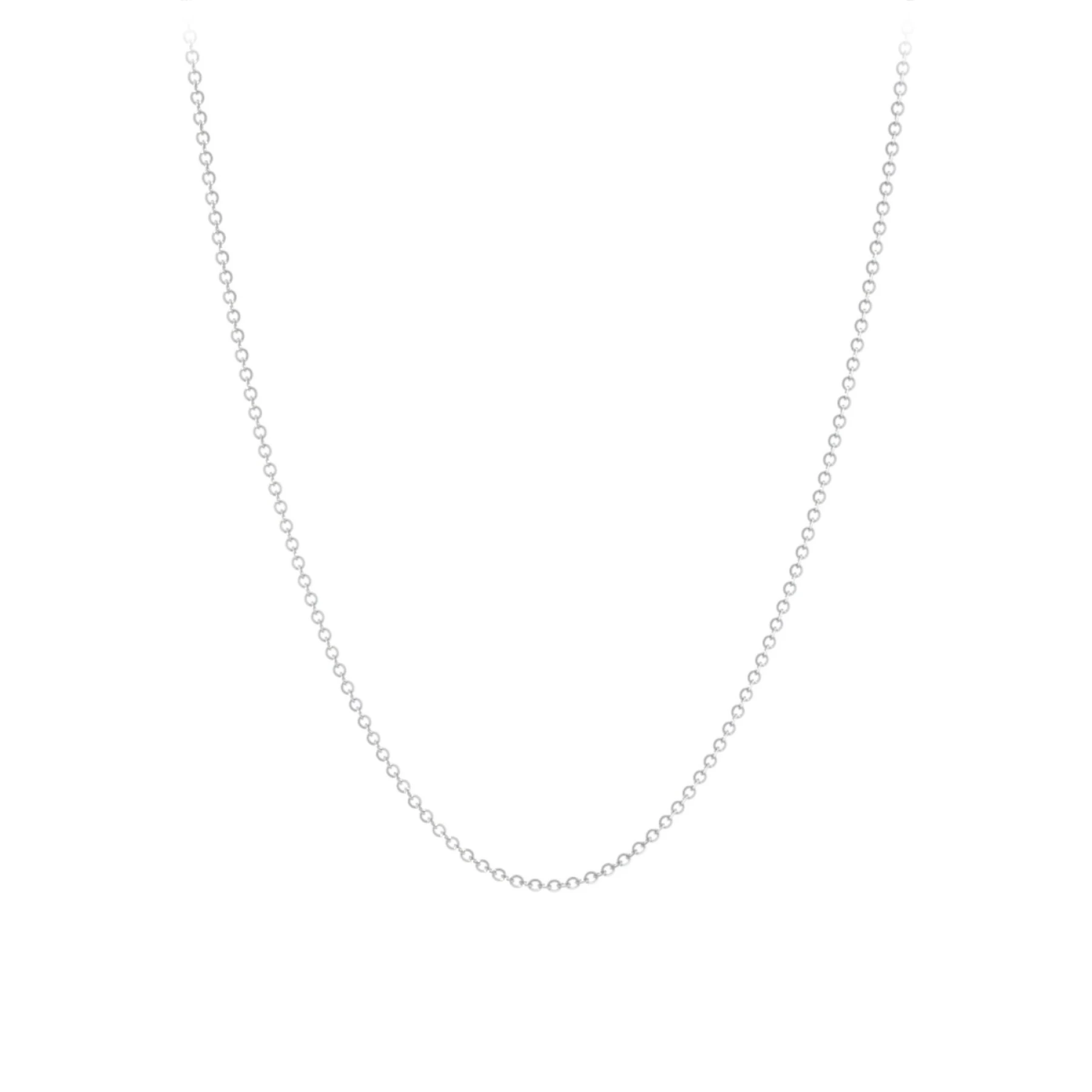 Gold Diamond Cut Cable Chain Necklace - 16"