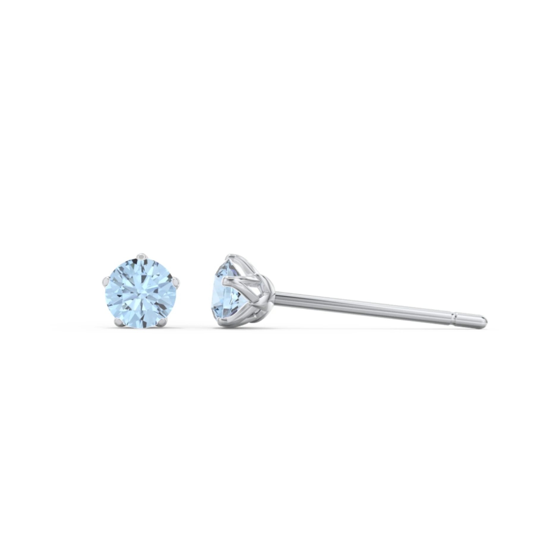 Kids 5 Prong Birthstone Stud Earrings