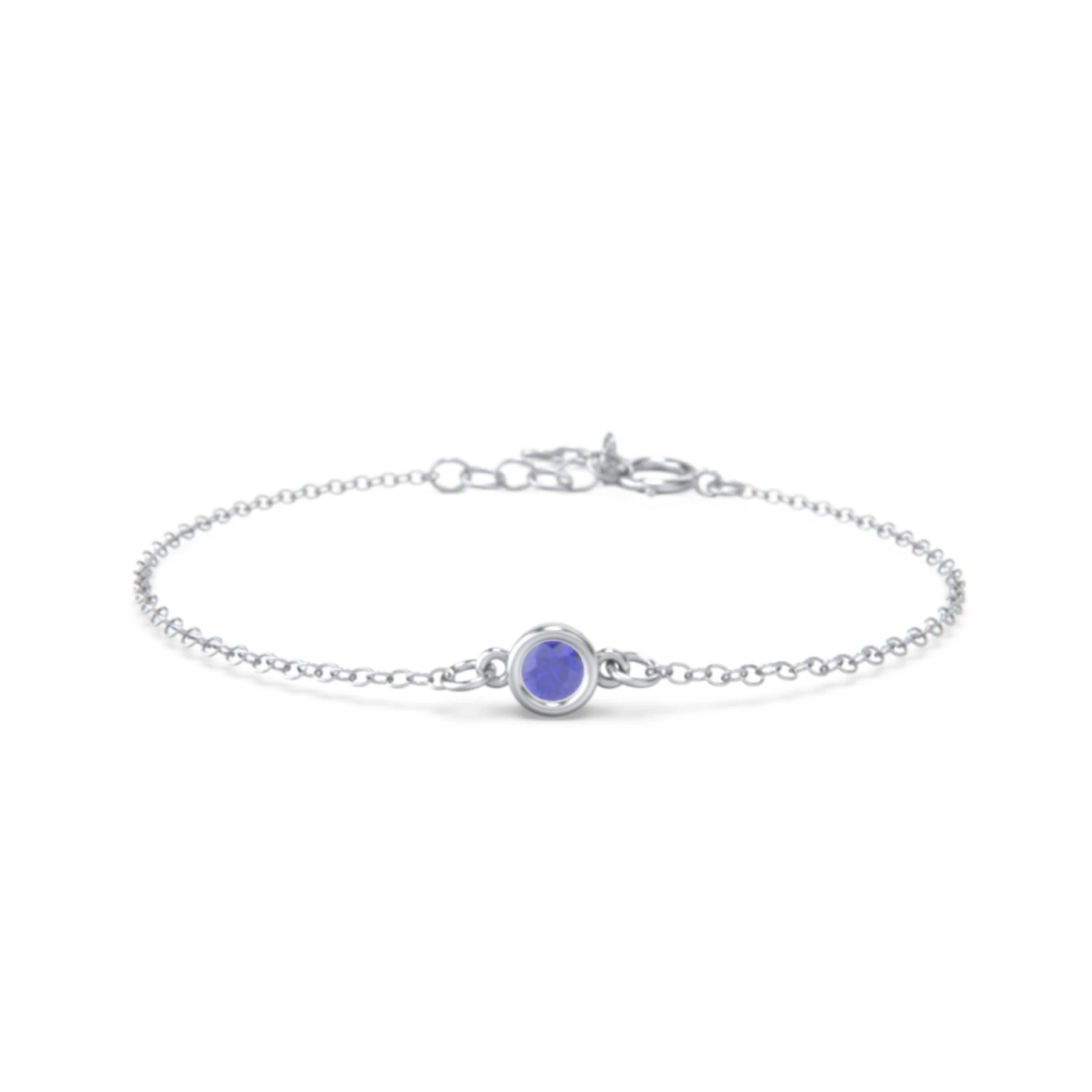 Kids and Baby Bezel Set Birthstone Bracelet