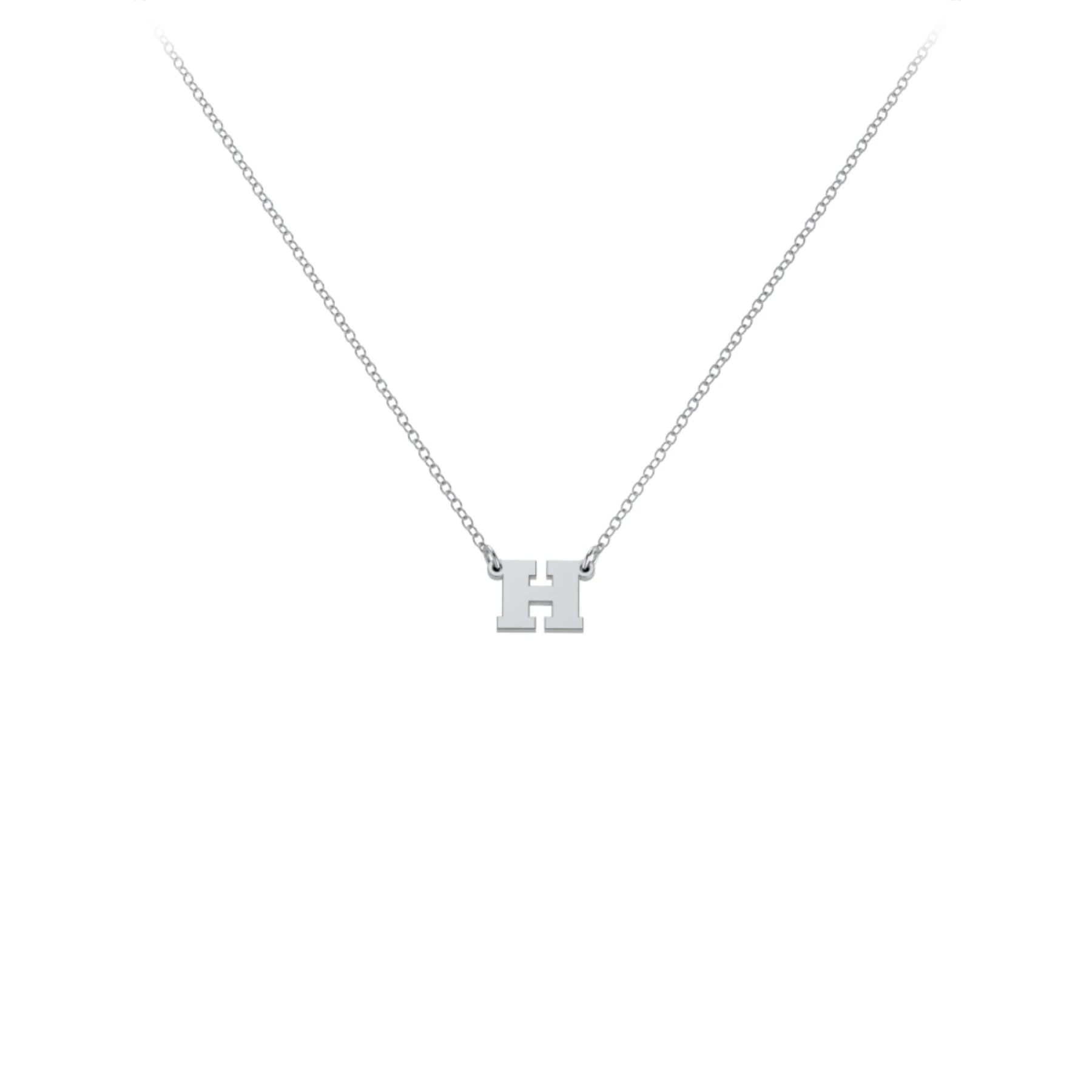 Kids Initial Letter Necklace - view 1