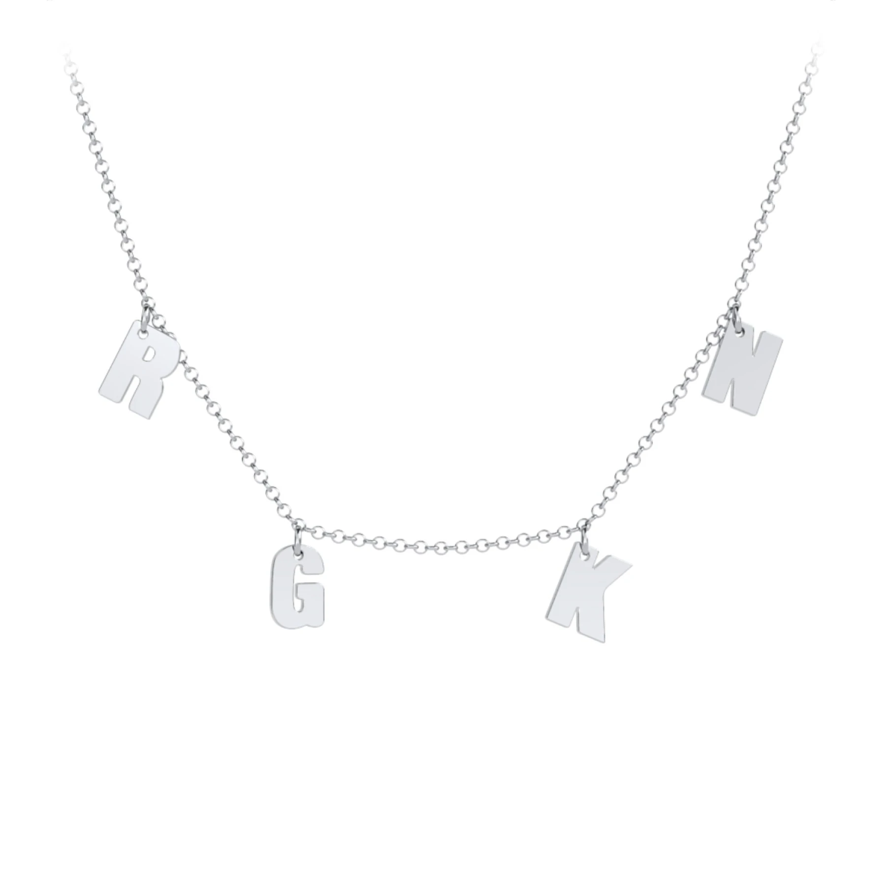 Kids Initial Necklace with 4 Letters