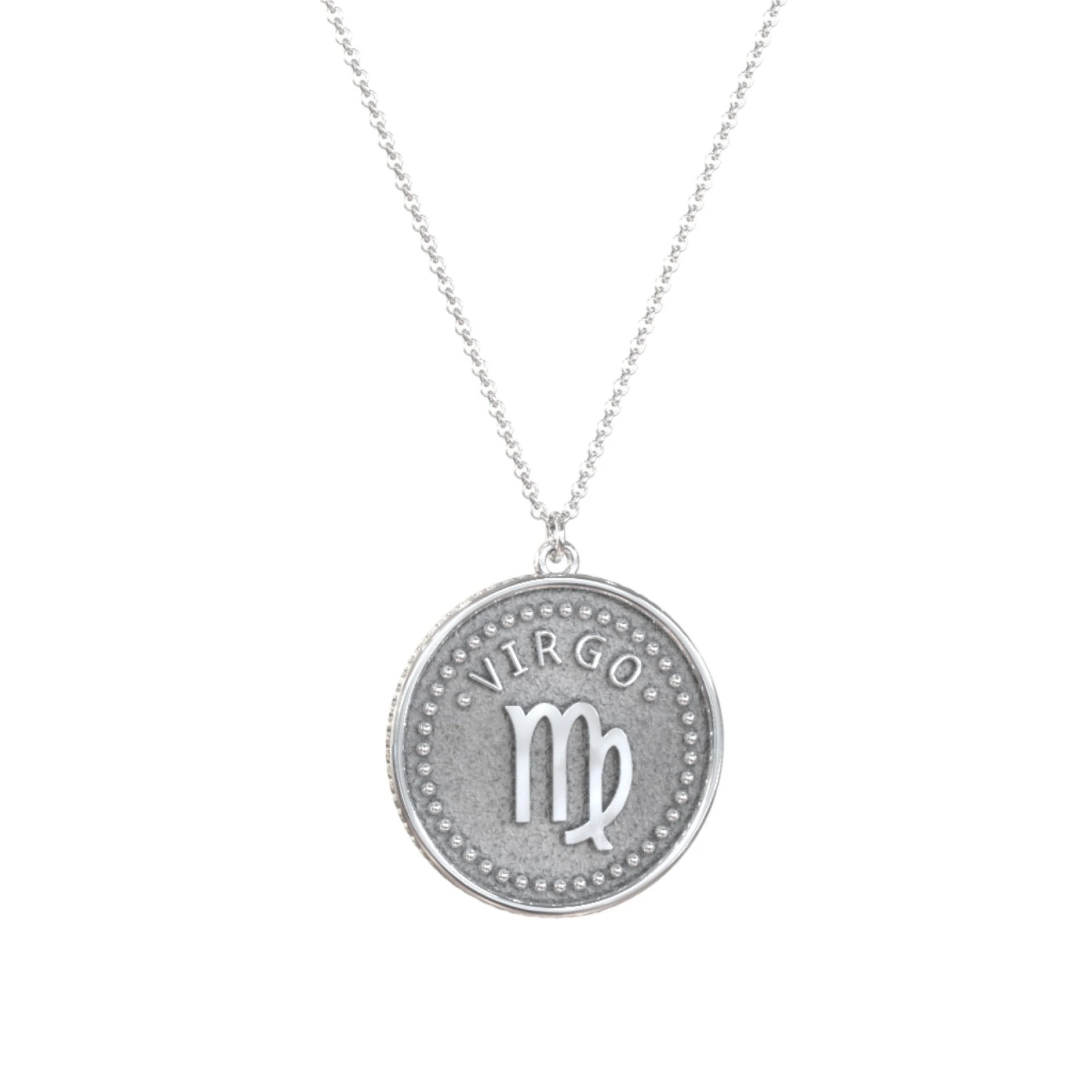 Virgo Coin Charm Necklace