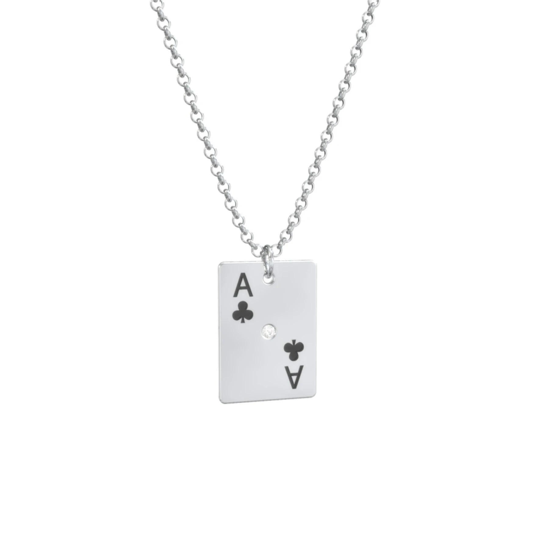 Ace of Clubs Playing Card Charm