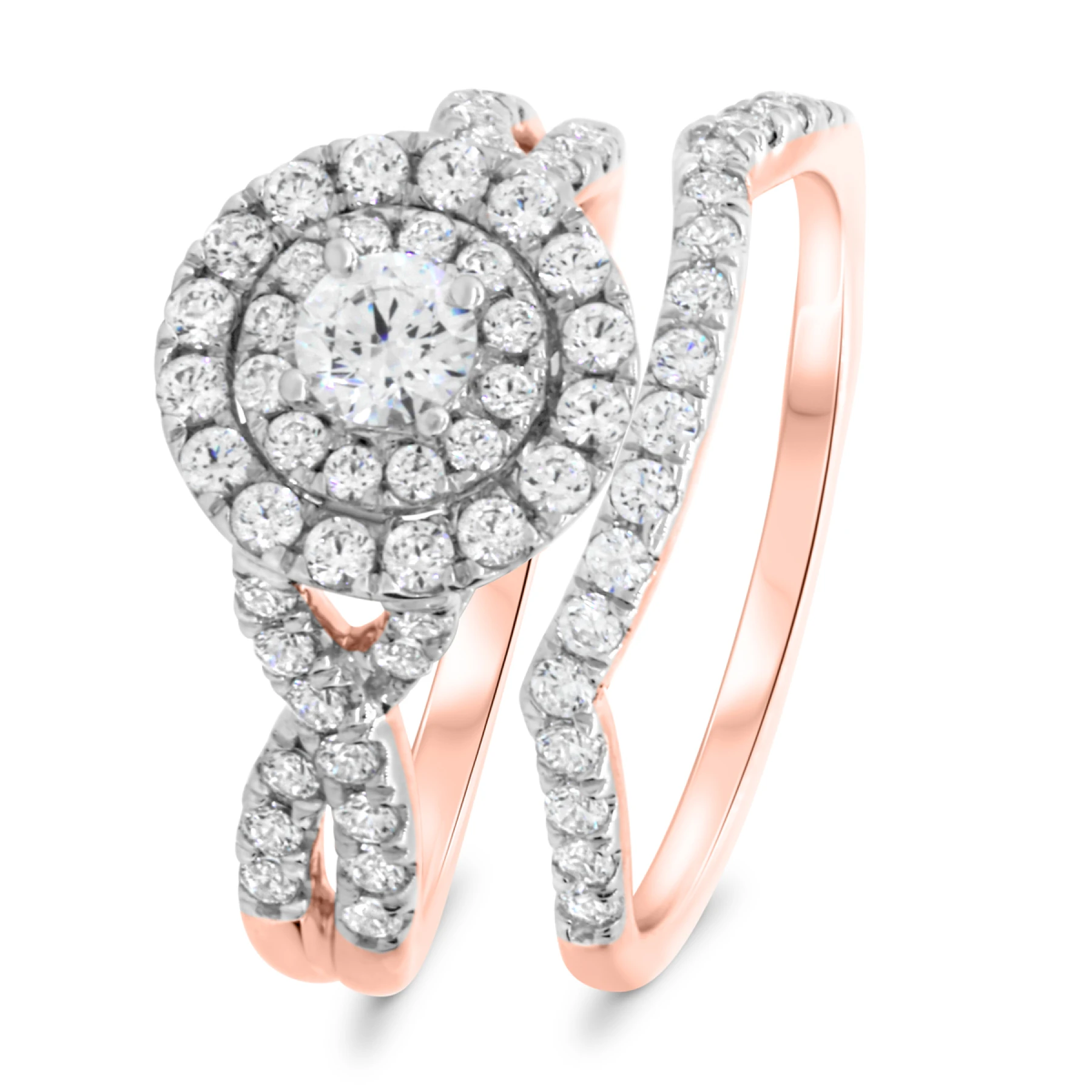 Johanna 1 1/6 Carat T.W. Diamond Round Solitaire Bridal Set - view 1