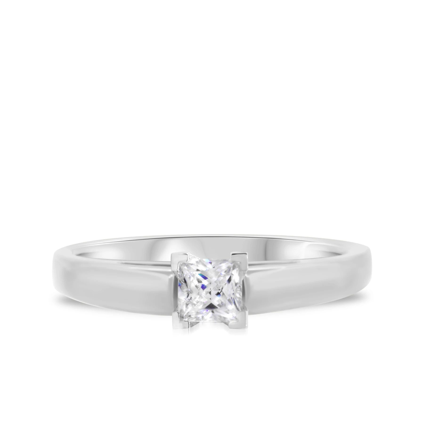 Jandi 1 ct tw. Lab Grown Diamond Princess Solitaire Engagement Ring Vermeil