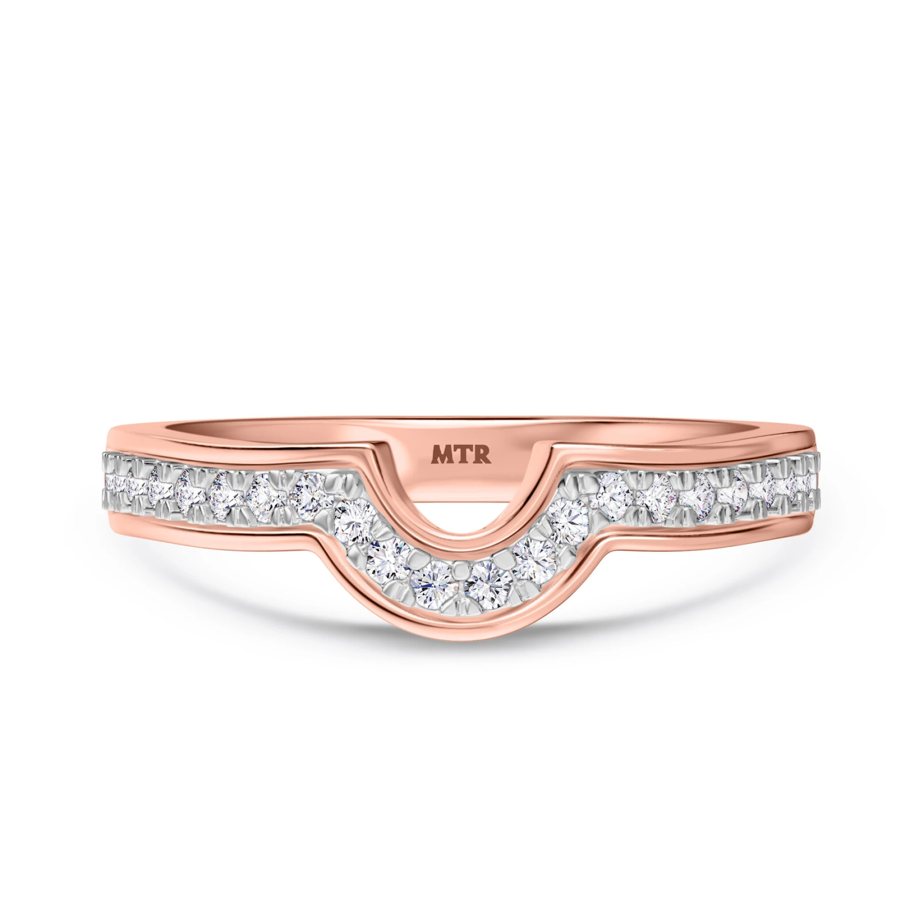Salima 1/4 ct tw. Diamond Ladies Band 10K Rose Solid Gold - view 1