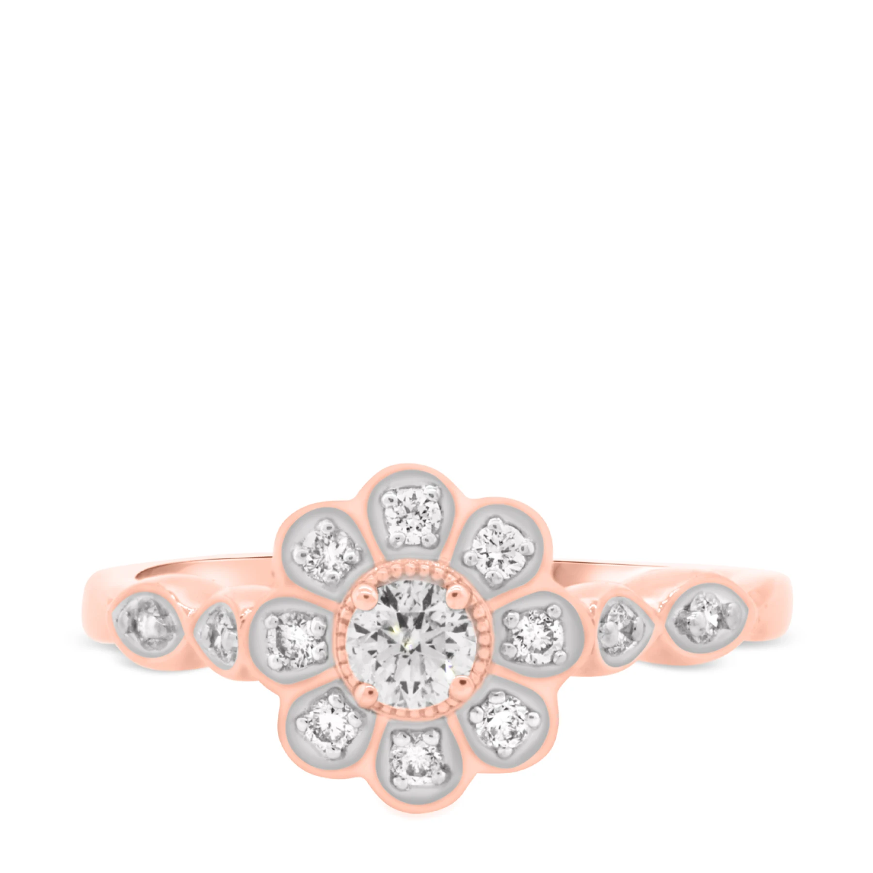 Aziza 3/4 Carat T.W. Sapphire and diamond Engagement Ring - view 1