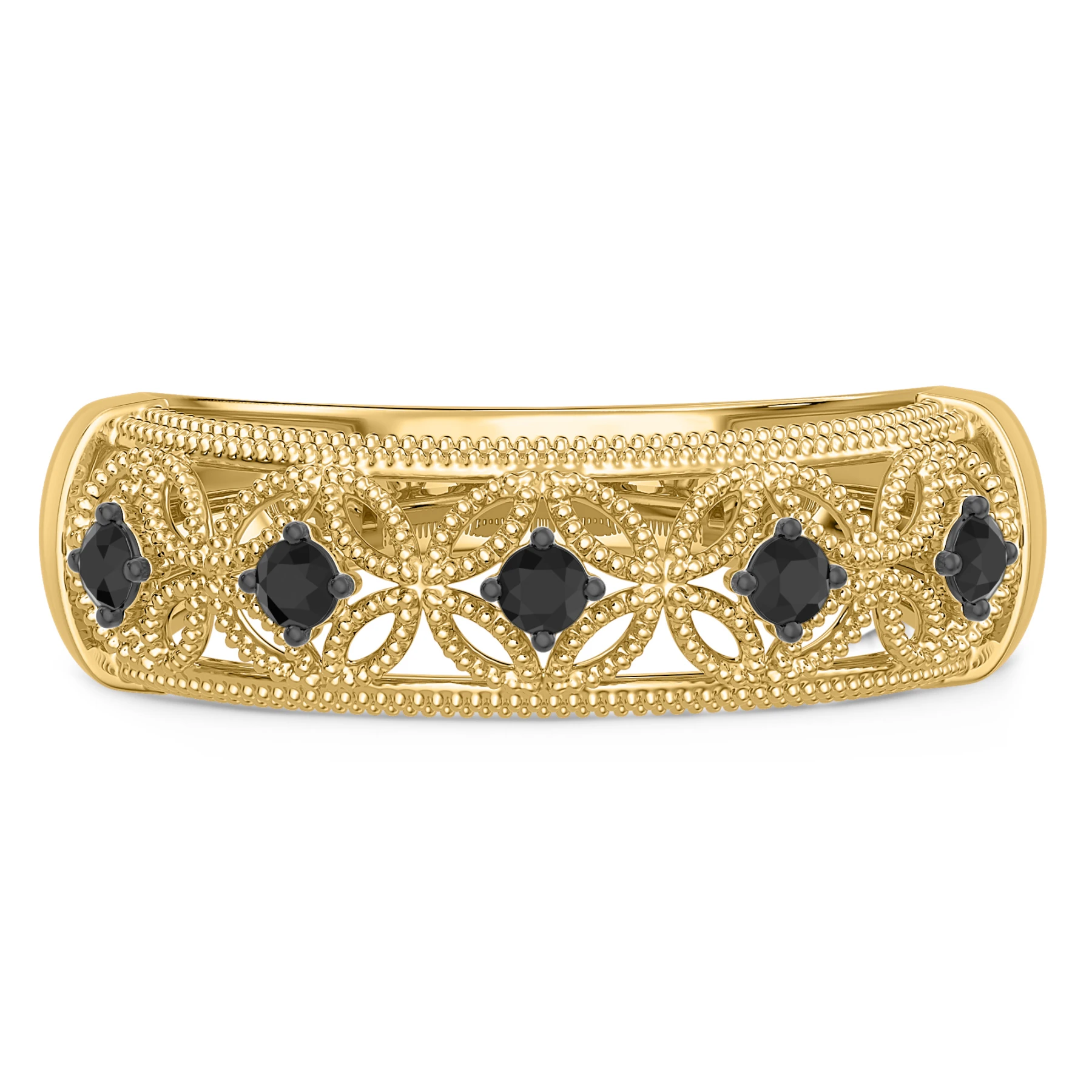 Tosca 1/5 ct tw. Black Diamond Mens Band