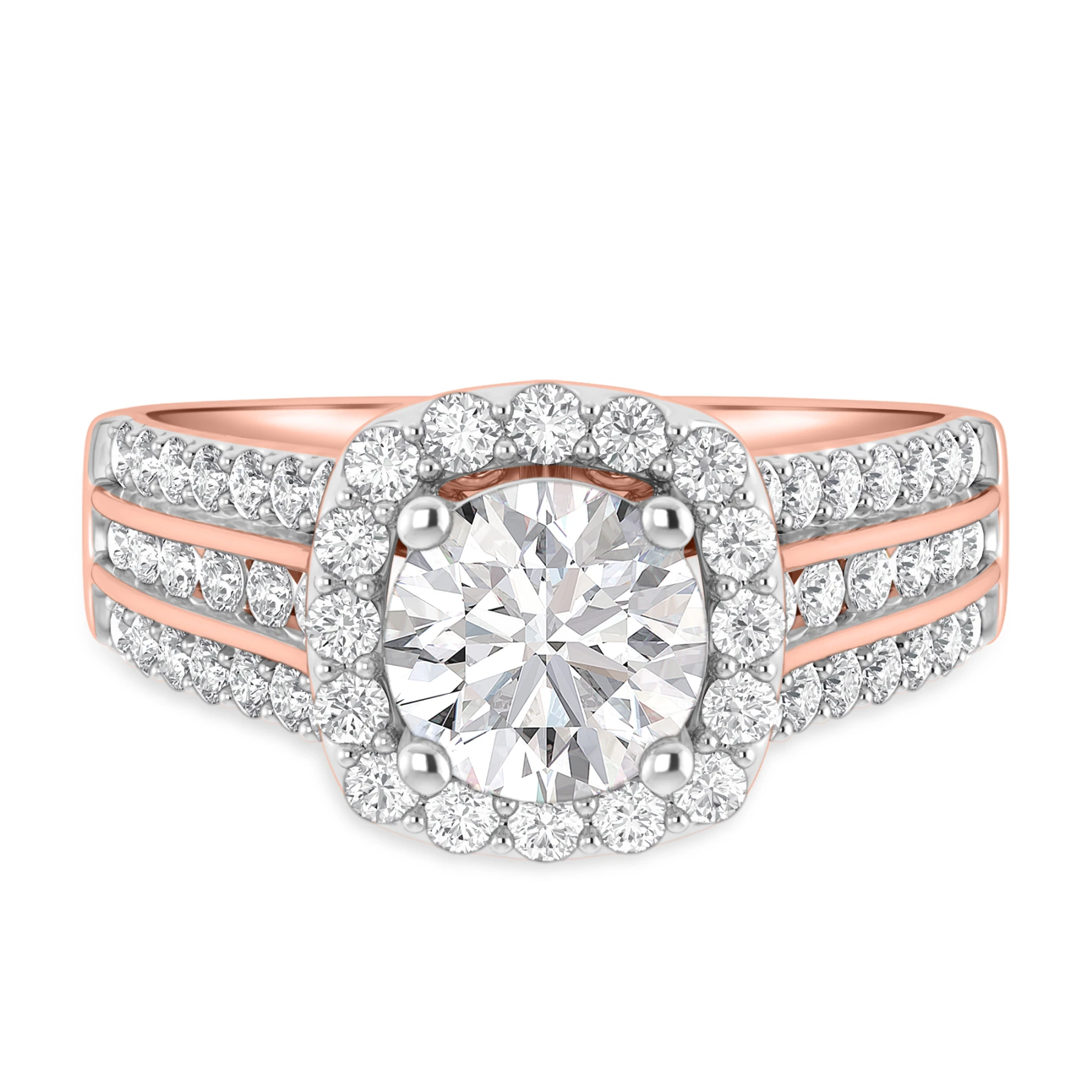 Stella 2 1/6 ct tw. Lab Grown Diamond Round Solitaire Engagement Ring - view 1