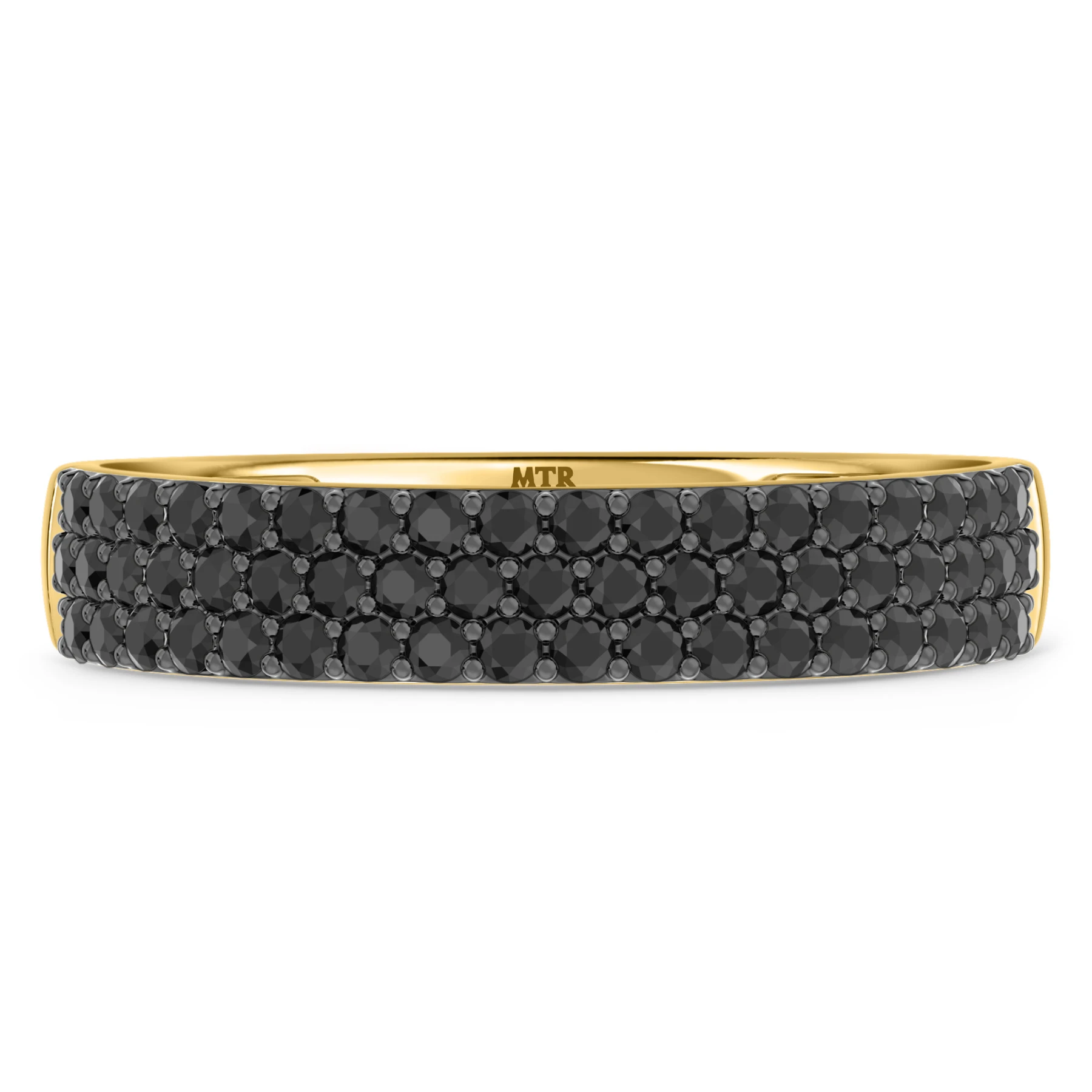 Melda 7/8 ct tw. Black Diamond Mens Band