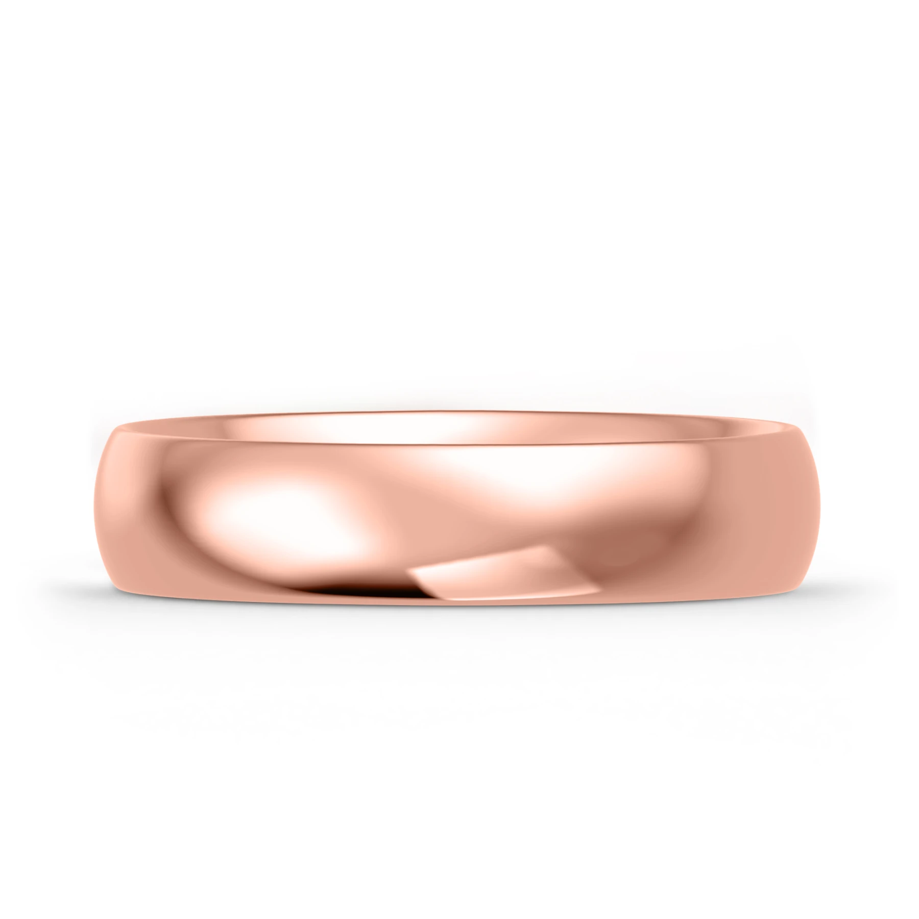 Hudson Comfort Fit-5mm Traditional Mens Wedding Band