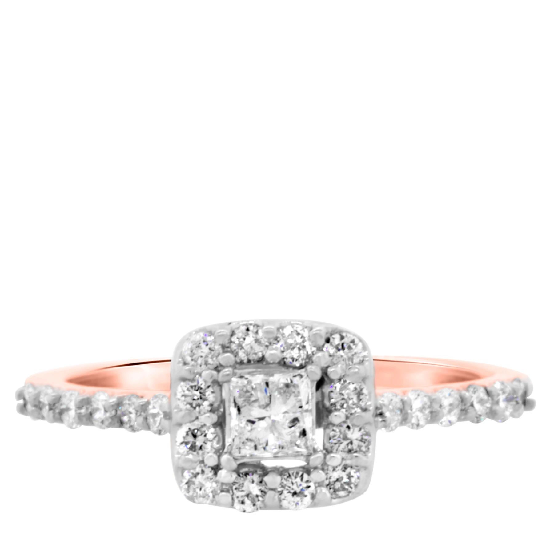 Blake 3/4 ct tw. Diamond Princess Solitaire Engagement Ring - view 1