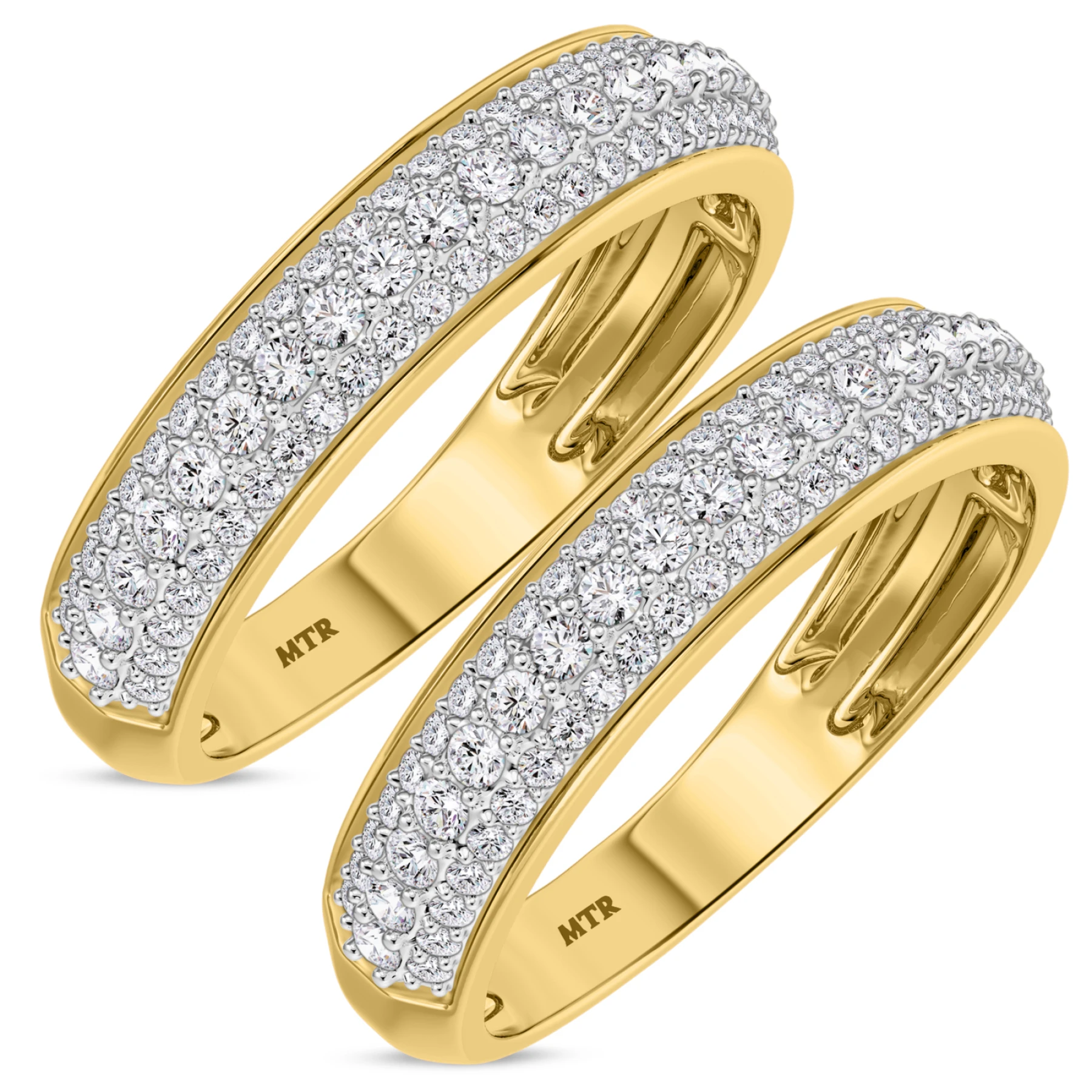 Ember 1 1/2 ct tw. Lab Grown Diamond Same Sex Mens Band Set - view 1