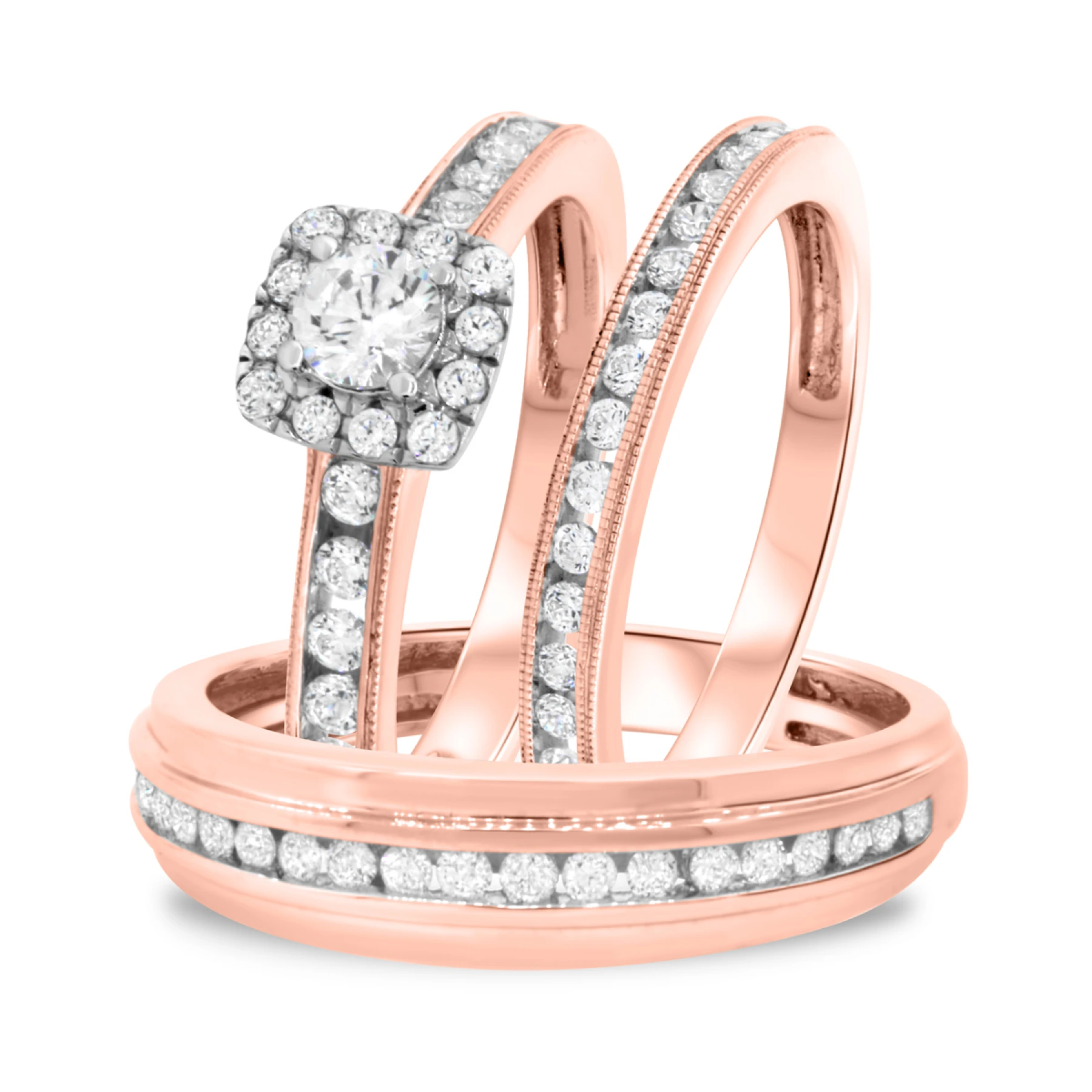 Chase 1 1/6 ct tw. Diamond Round Solitaire Trio Set - view 1