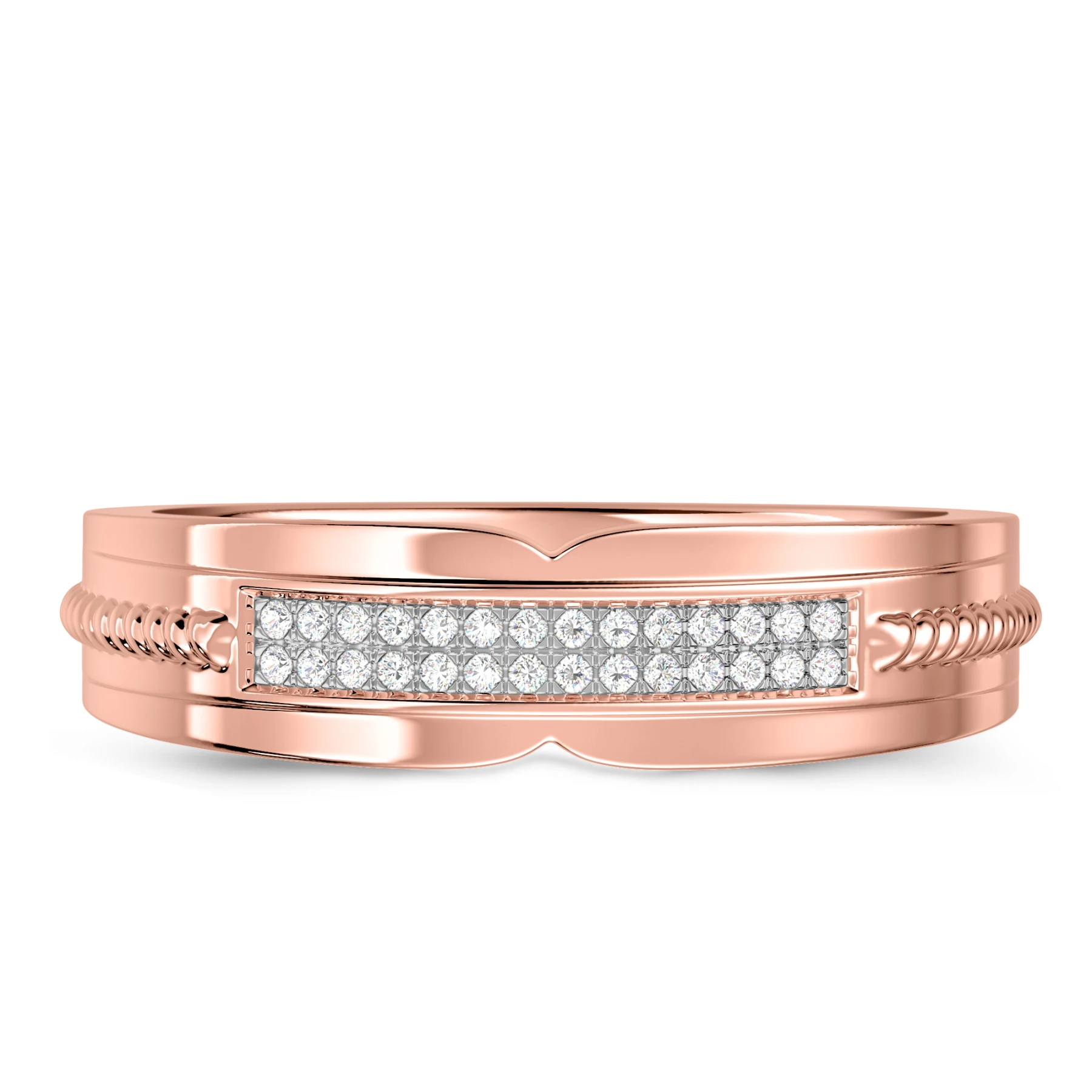Harmonee 1/10 ct tw. Lab Grown Diamonds Mens Band