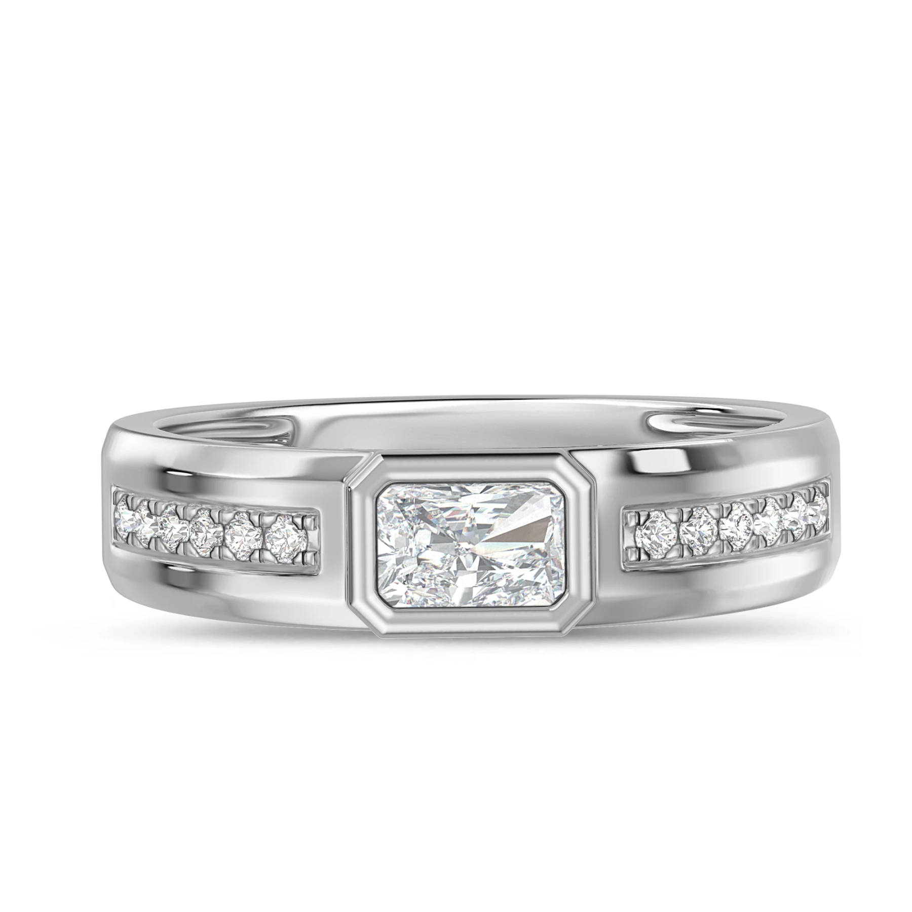 Renata 2/3 ct tw. Lab Grown Diamonds Mens Band Vermeil