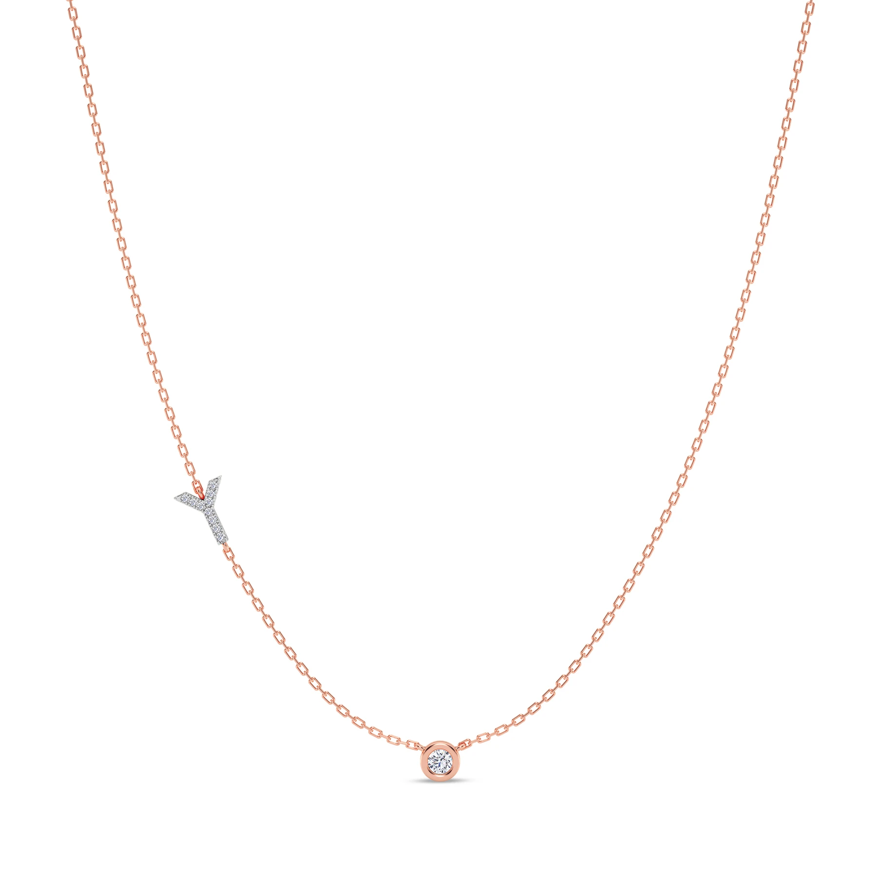 Lisa "Y" 1/8 Carat T.W. Lab Grown Diamond Pendant