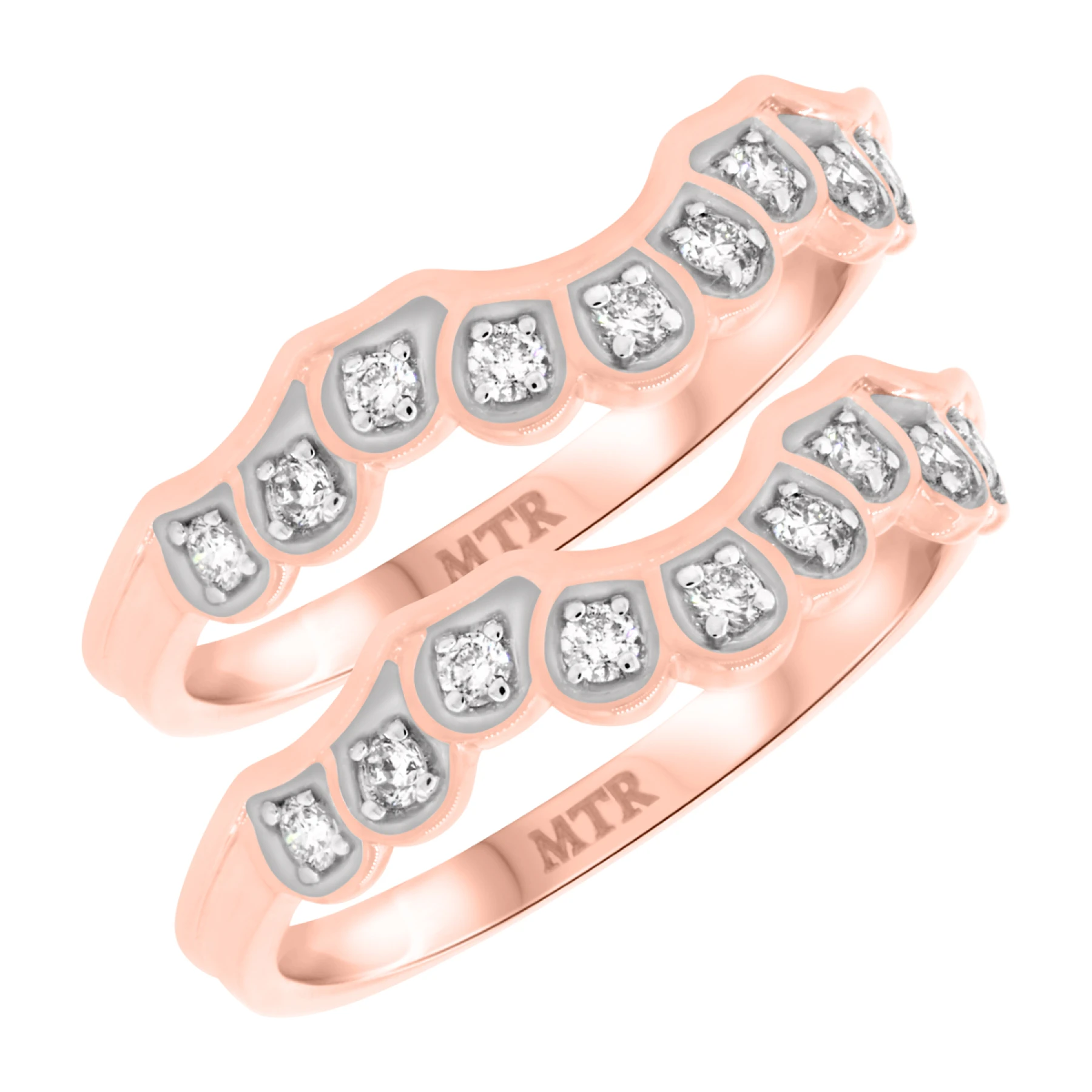Aziza 1/3 ct tw. Diamond Same Sex Ladies Band Set - view 1