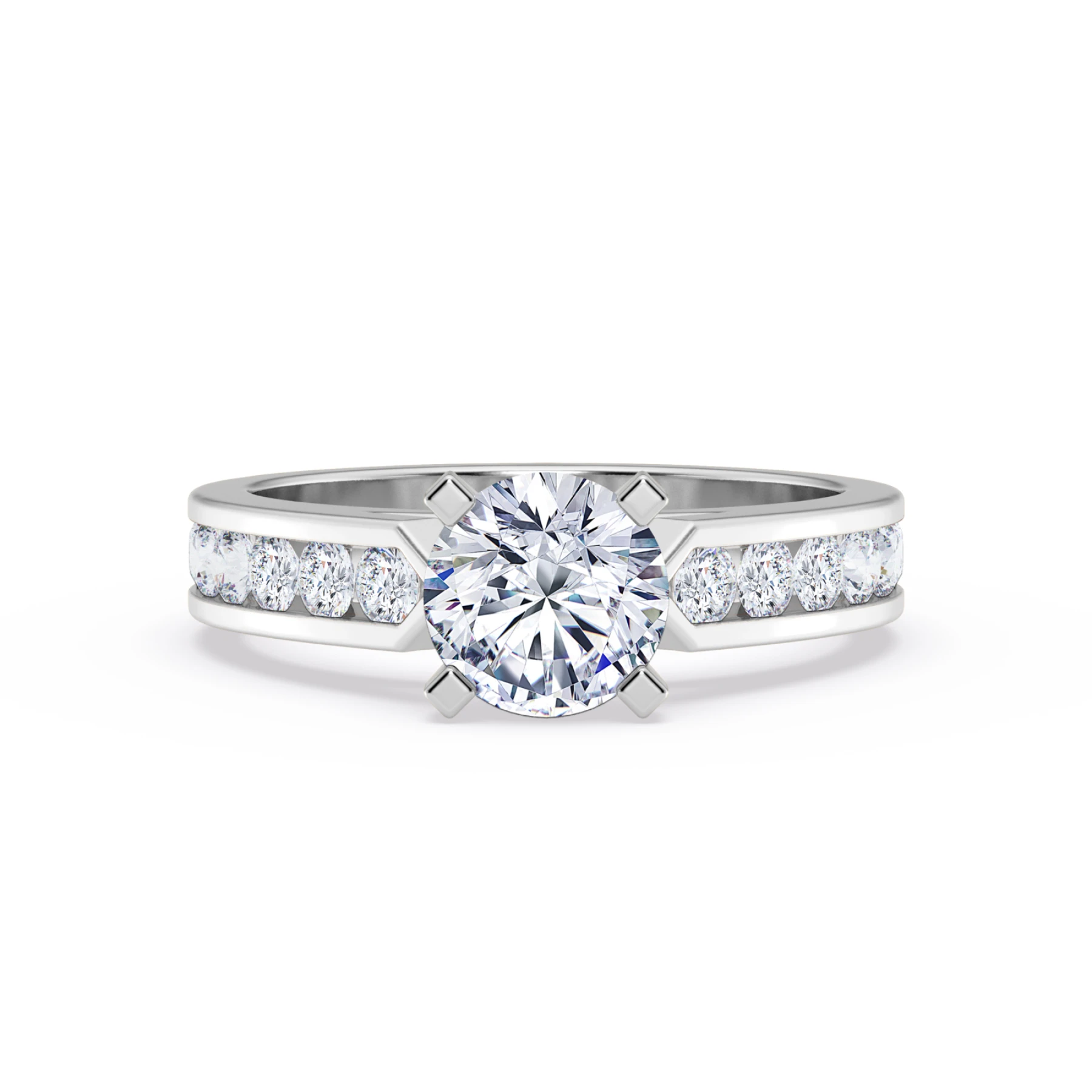 Lesha 1 1/2 ct tw. Lab Grown Diamond Round Solitaire Engagement Ring Vermeil