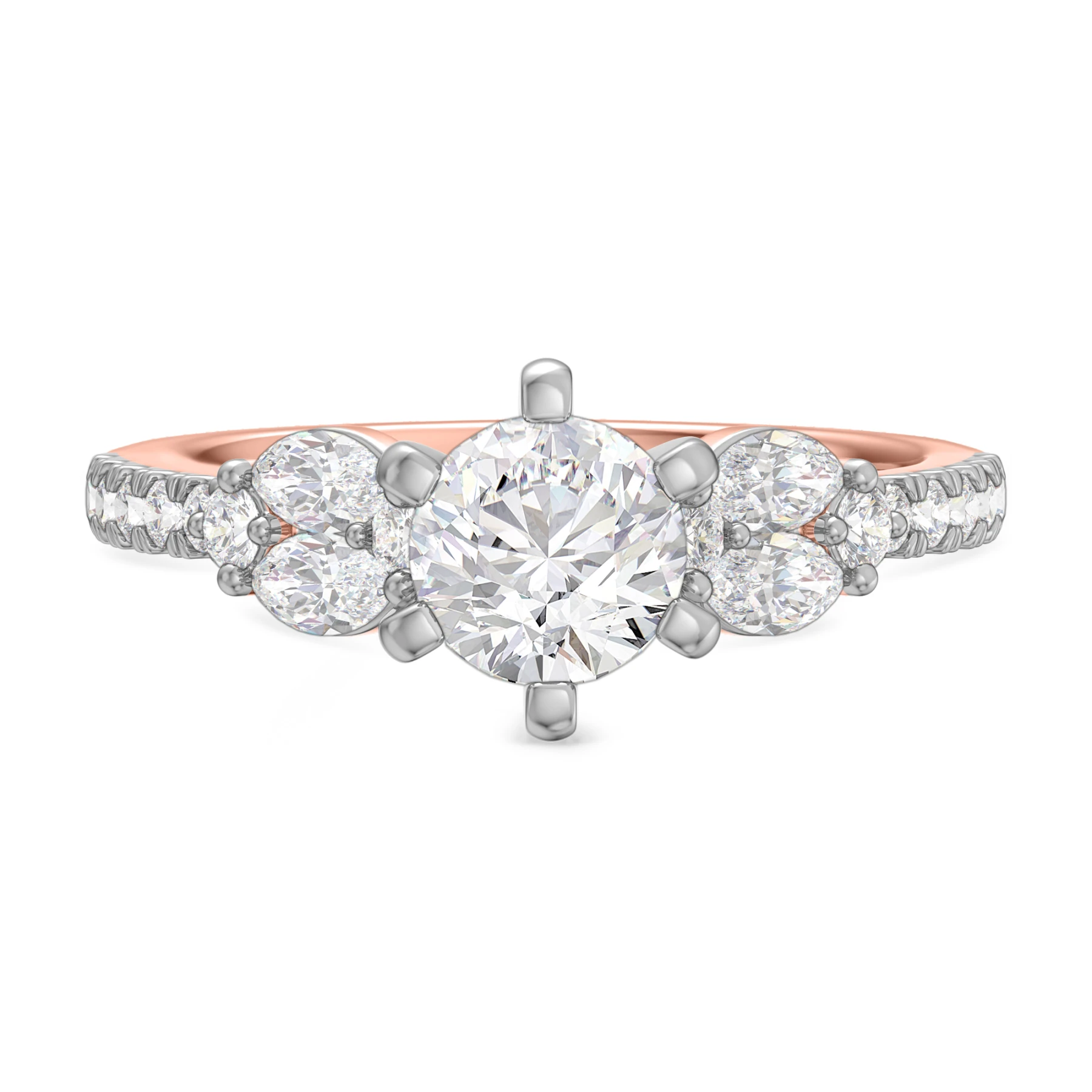 Ela 1 1/2 ct tw. Lab Grown Diamond Round Solitaire Engagement Ring - view 1