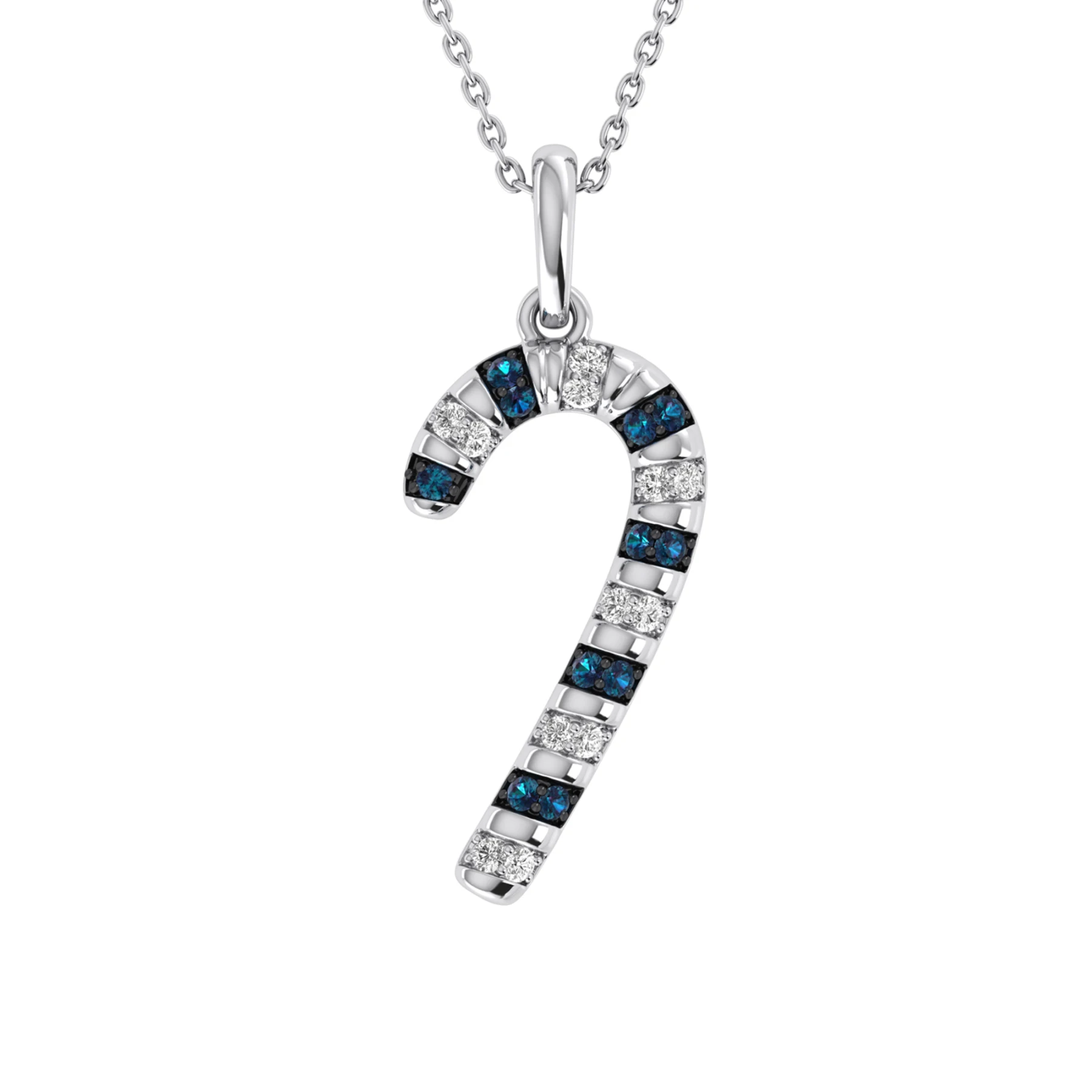 Candy Cane 1/6 Carat T.W. Pendant