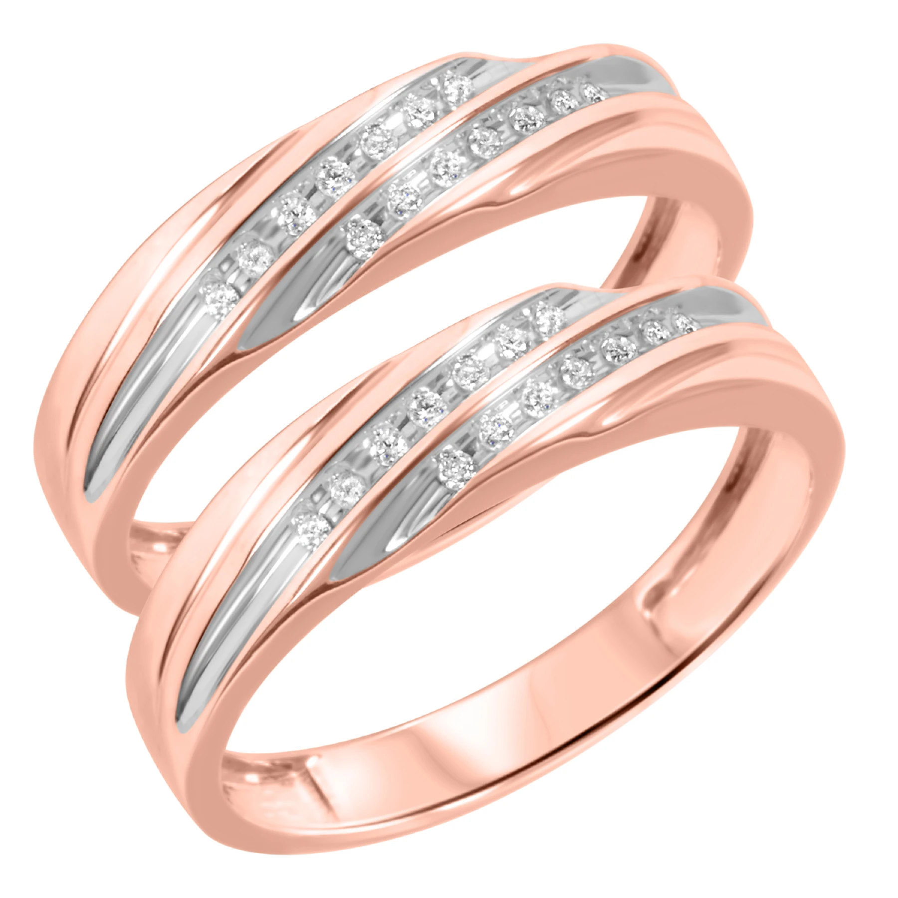 Adalyn 1/8 ct tw. Diamond Same Sex Ladies Band Set - view 1