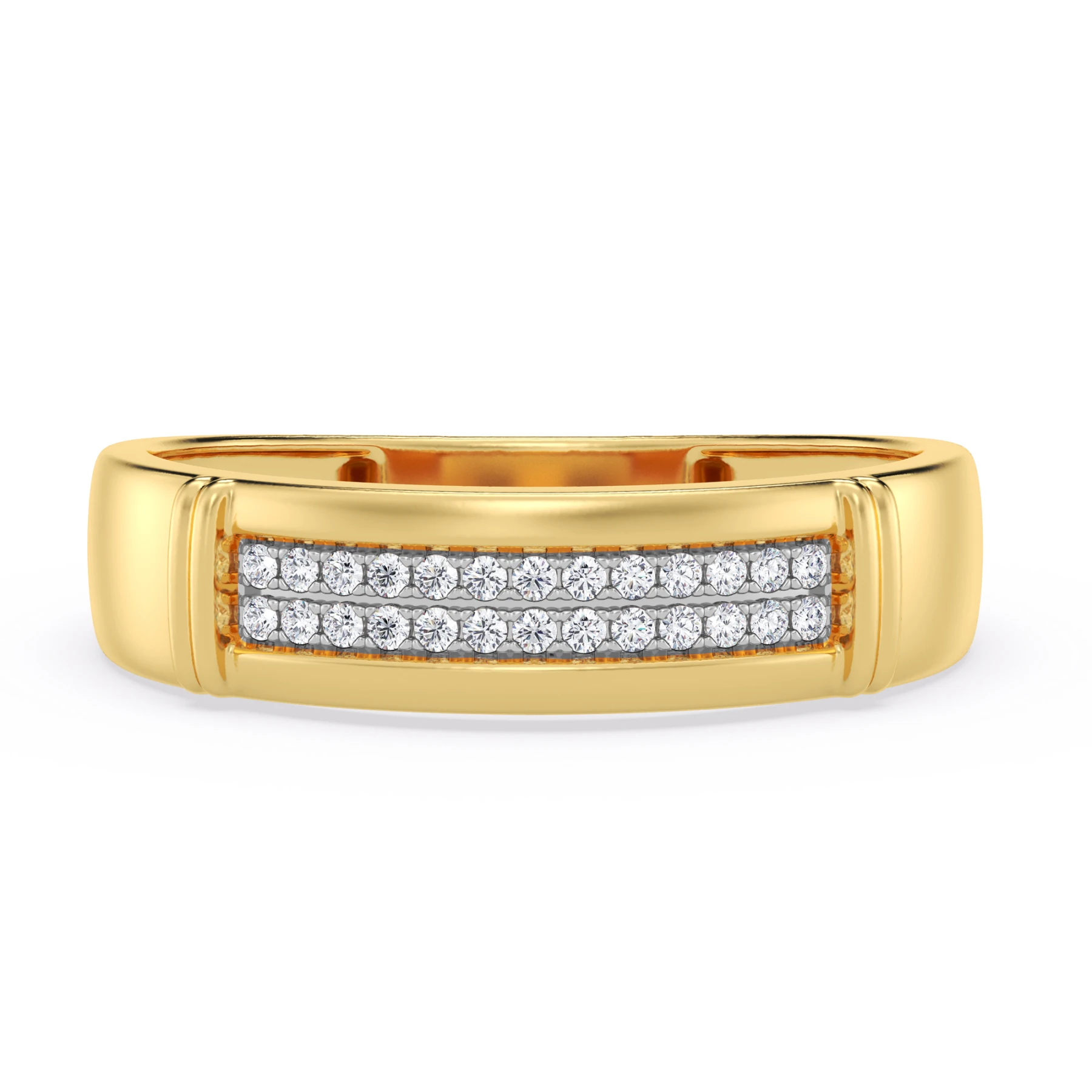 Omella 1/10 ct tw. Diamond Mens Band