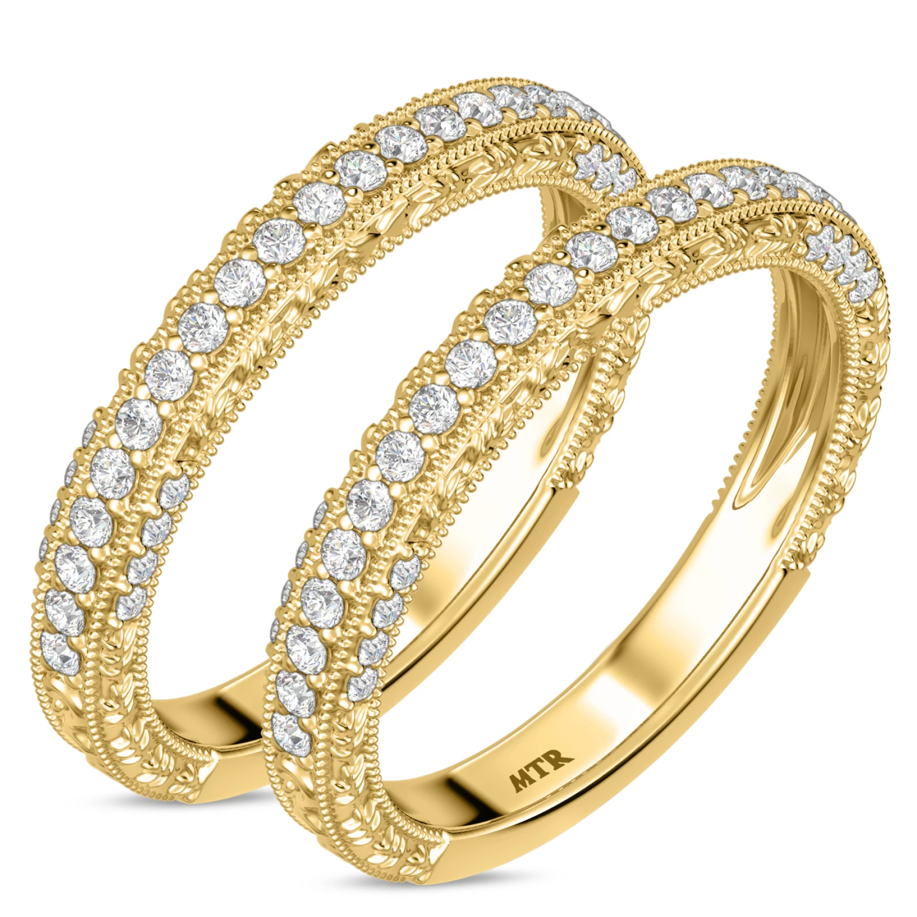 Bruma 5/8 ct tw. Lab Grown Diamond Same Sex Ladies Band Set