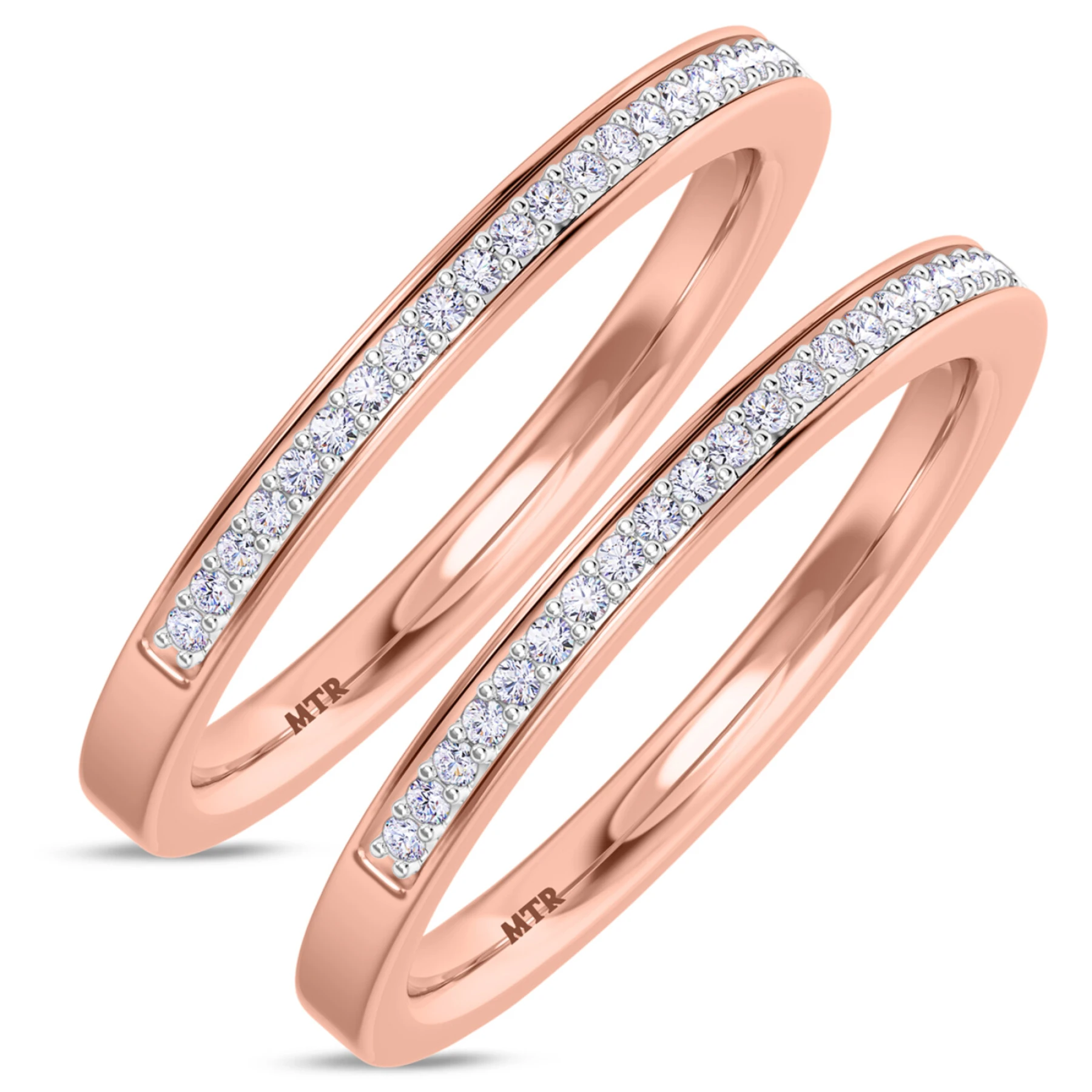 Arman 1/5 ct tw. Diamond Same Sex Ladies Band Set - view 1