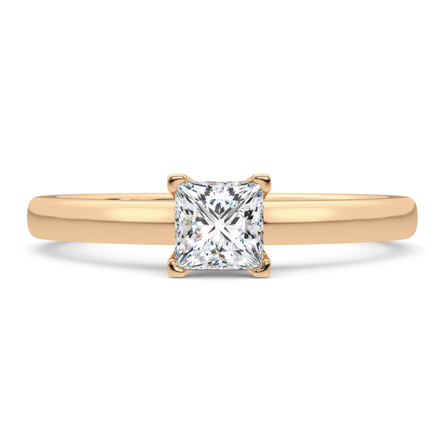 Trissa 1 ct tw. Diamond Princess Solitaire Engagement Ring - view 1