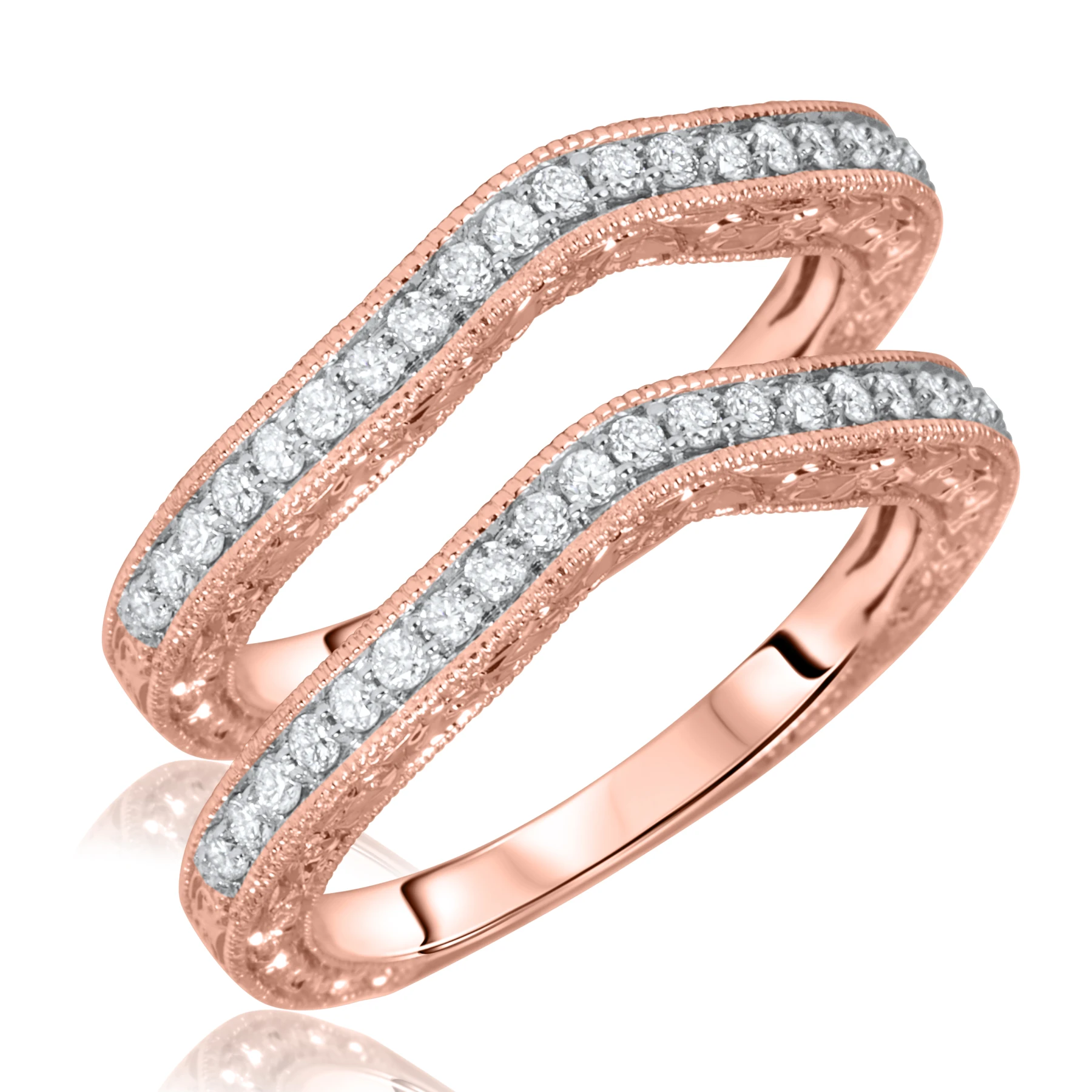 Danica 3/8 ct tw. Diamond Same Sex Ladies Band Set - view 1