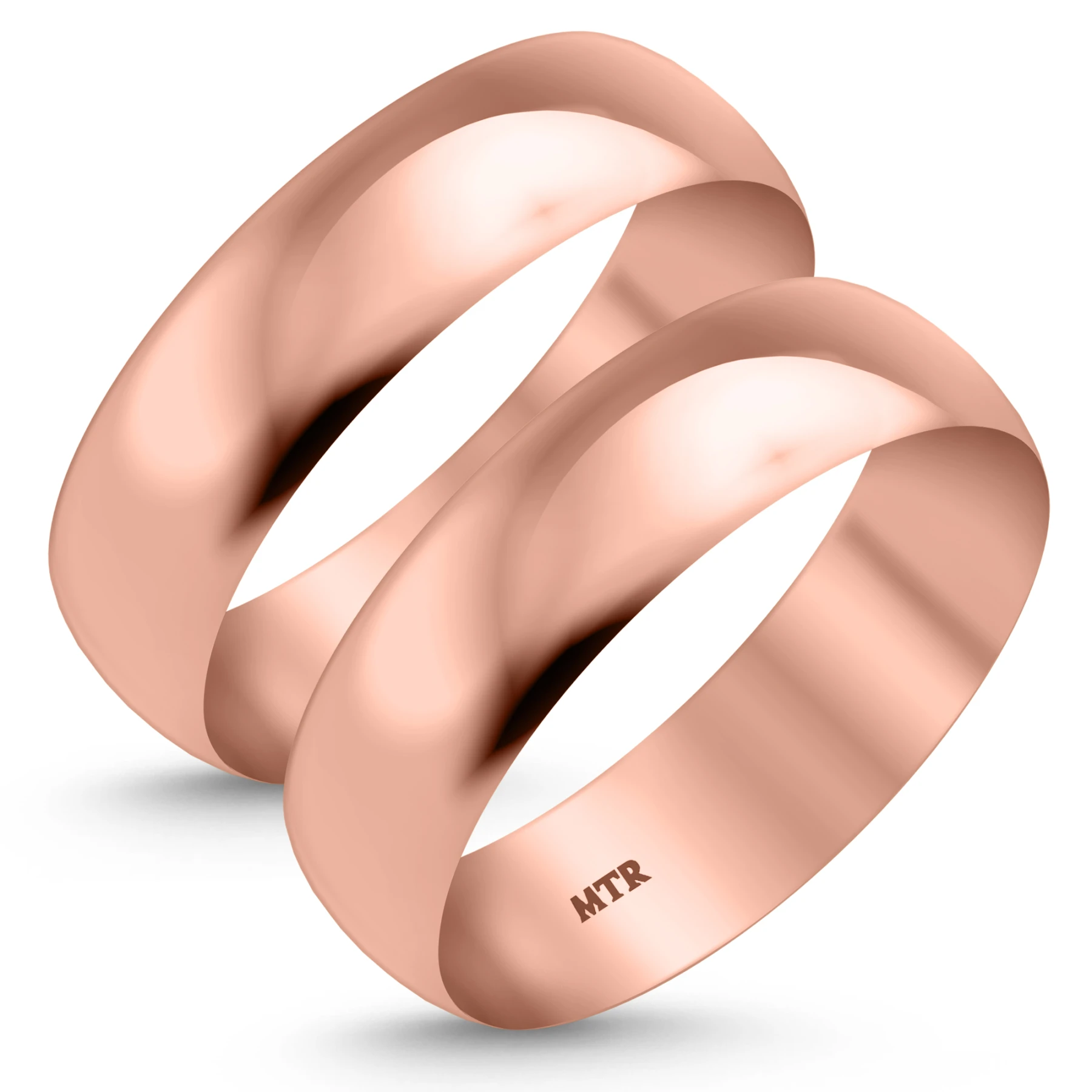 Hudson Comfort Fit-6mm Same Sex Mens Band Set