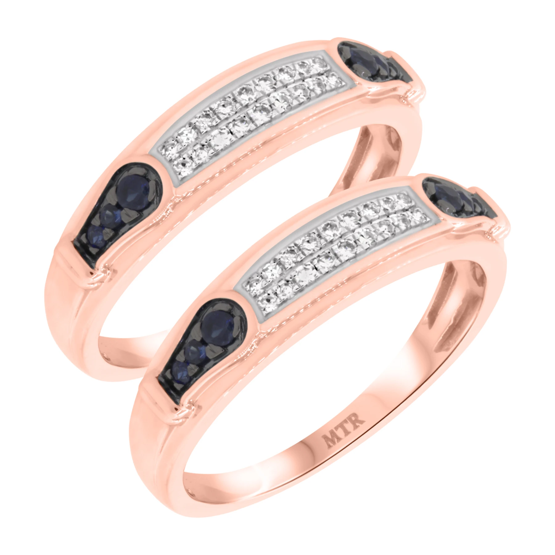 Bee 1/4 ct tw. Diamond Same Sex Mens Band Set - view 1