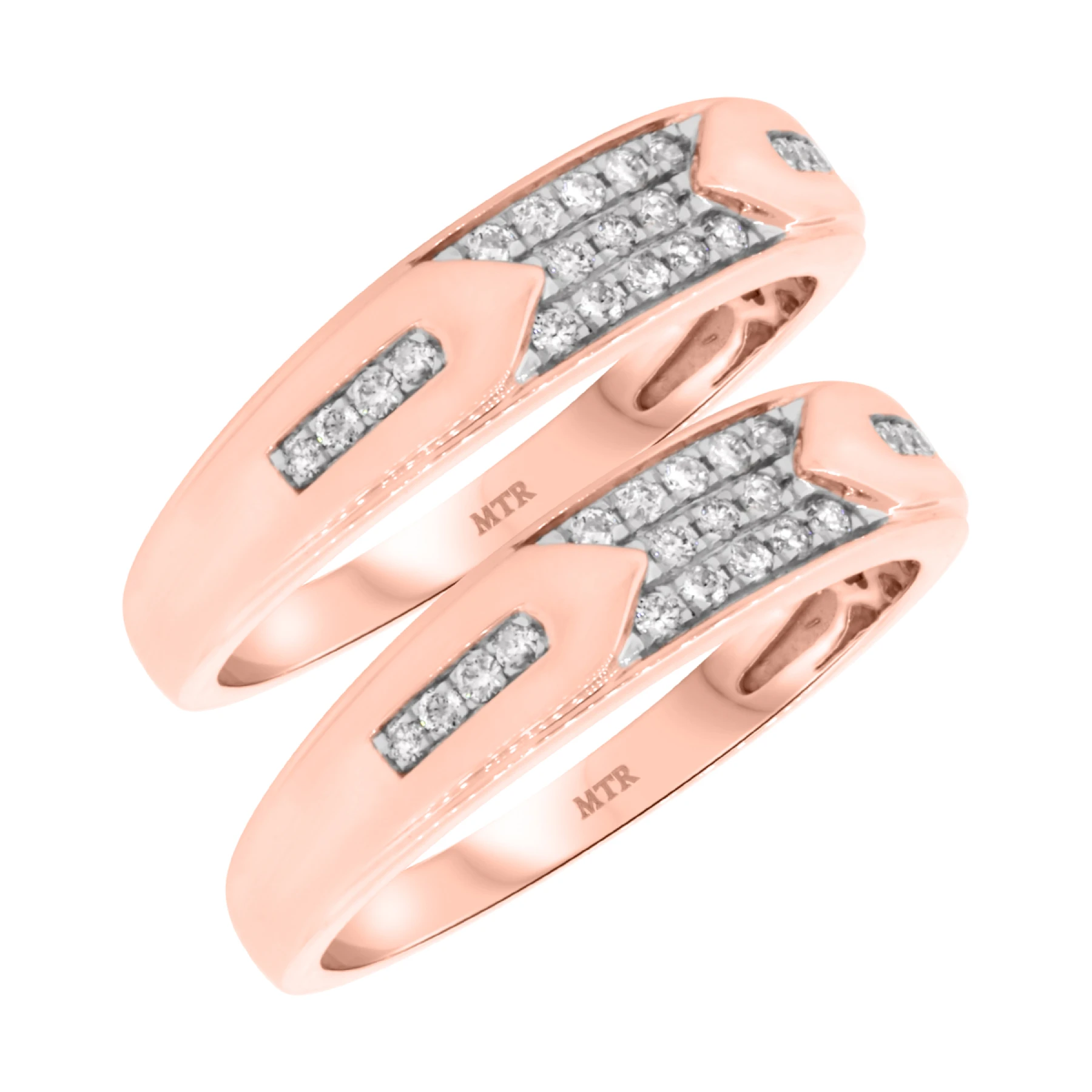 Micah 3/8 ct tw. Diamond Same Sex Mens Band Set - view 1