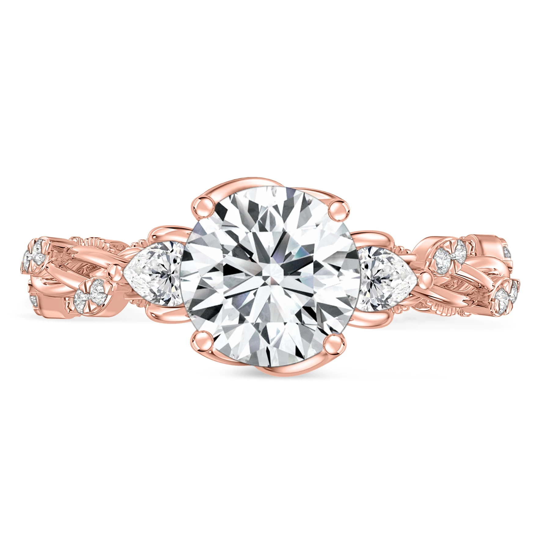 Verde 2 1/3 ct tw. Lab Grown Diamond Round Solitaire Engagement Ring