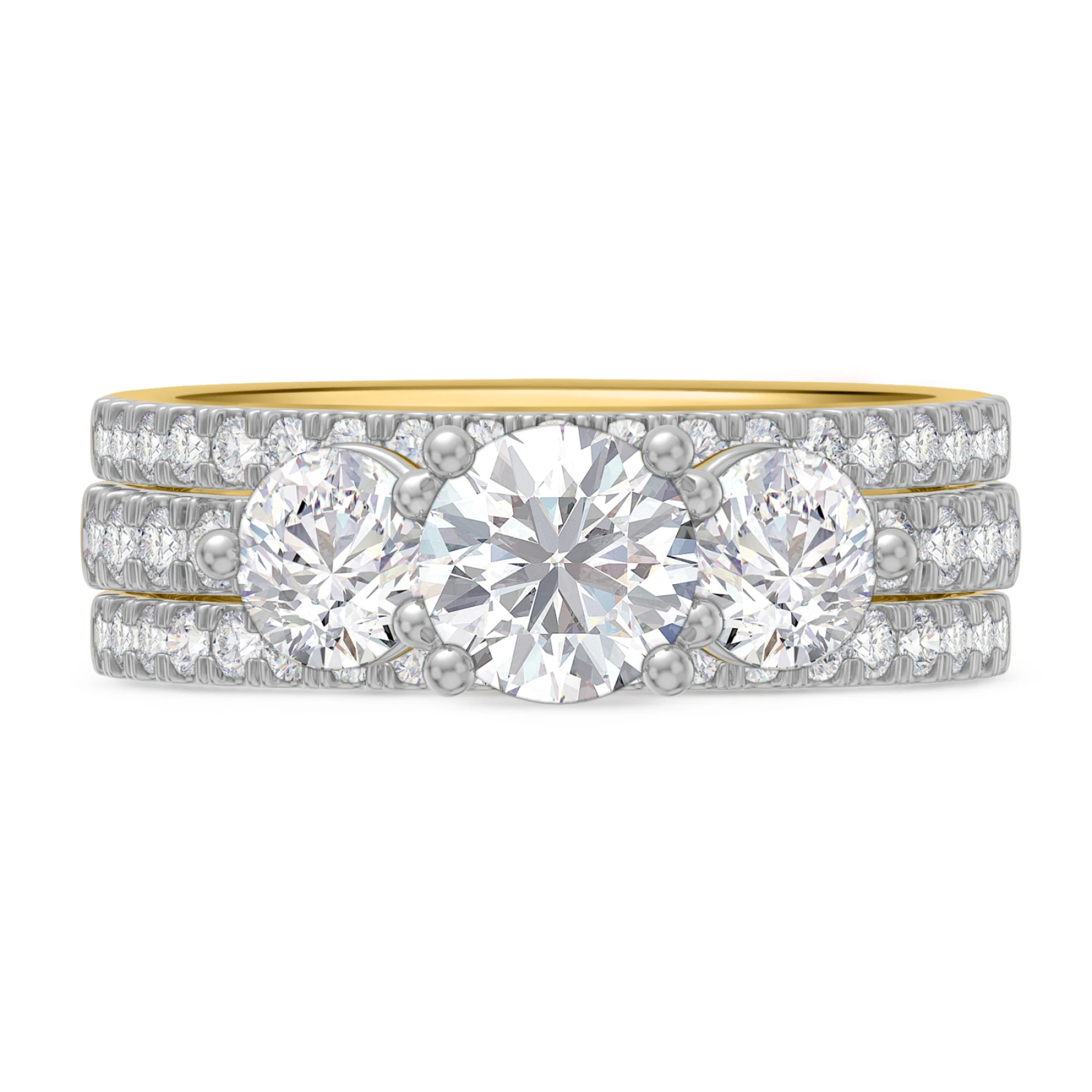 Darlene 2 1/2 ct tw. Lab Grown Diamond Round Solitaire Bridal Set - view 1