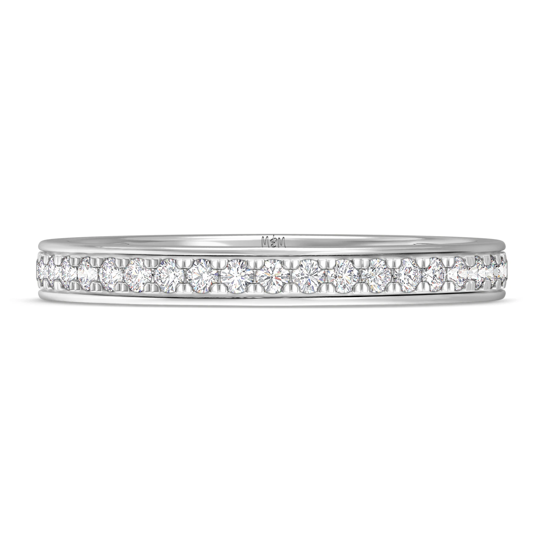 Marzell 3/4 ct tw. Lab Grown Diamonds Mens Band Vermeil