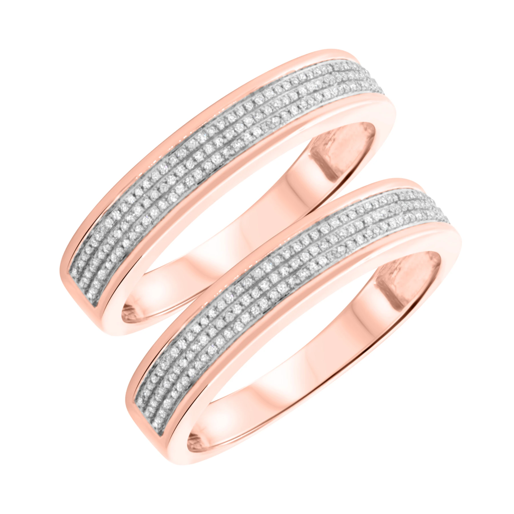Casey 1/3 ct tw. Lab Grown Diamond Same Sex Mens Band Set