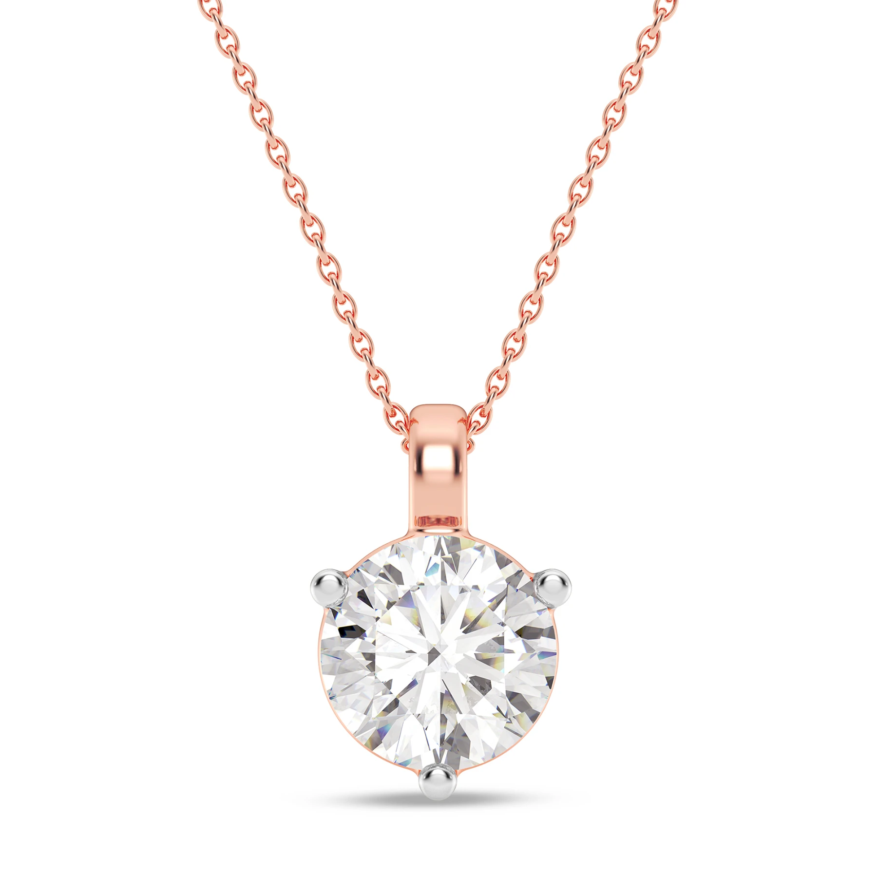 Ushi 1 1/2 CT. T.W. Lab Grown Diamond Solitaire Pendant