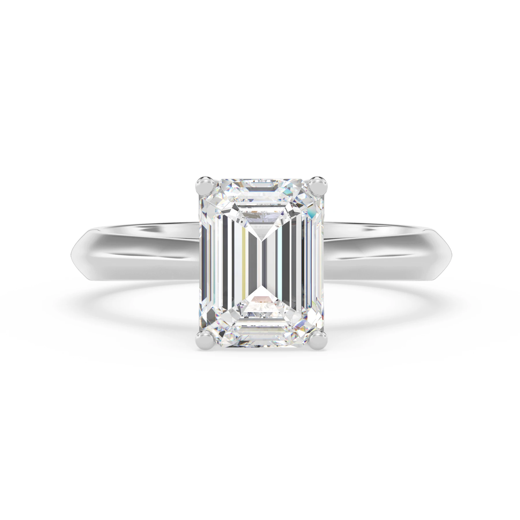 Jena 2 ct tw. Emerald Solitaire Engagement Ring