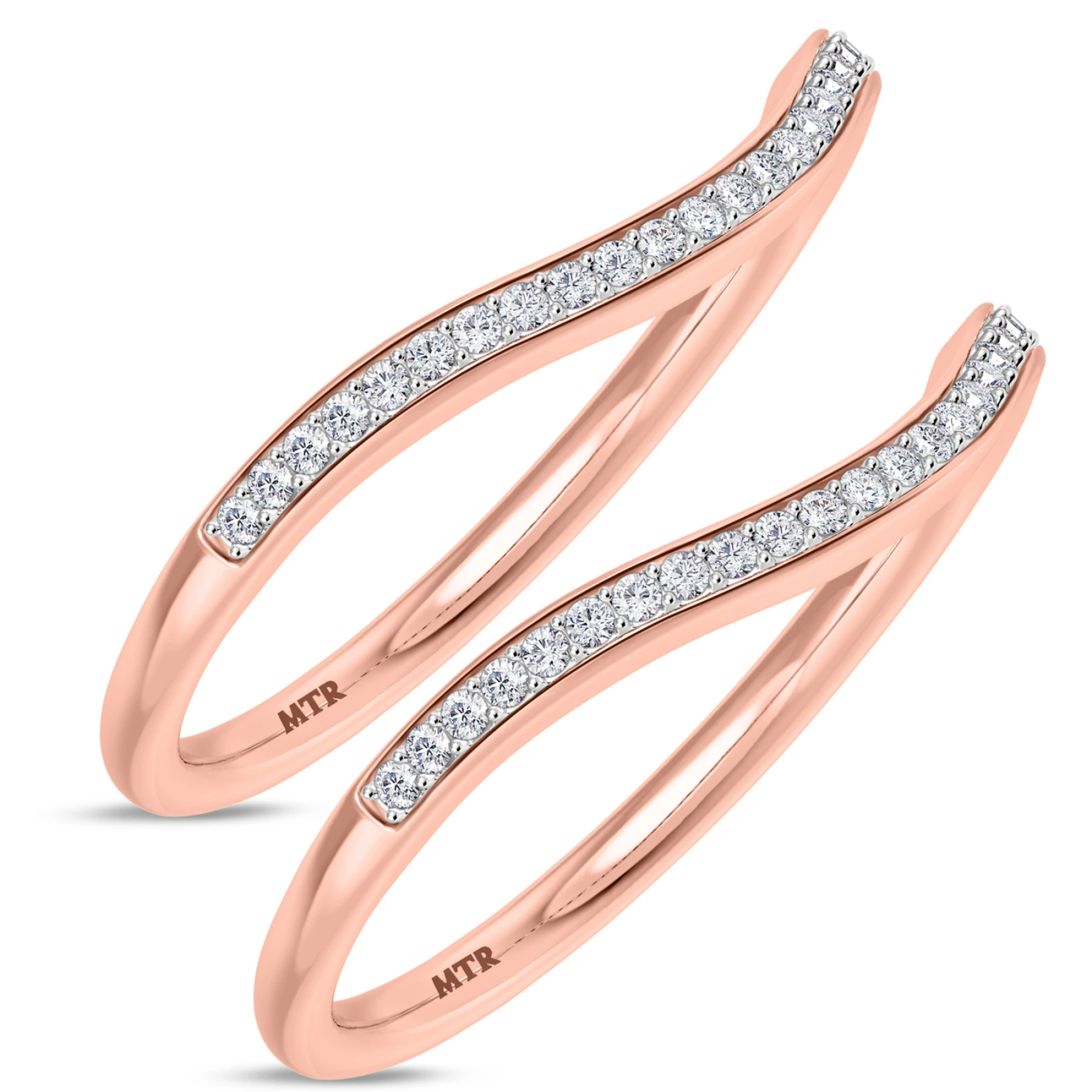 Diantha 1/5 ct tw. Diamond Same Sex Ladies Band Set - view 1