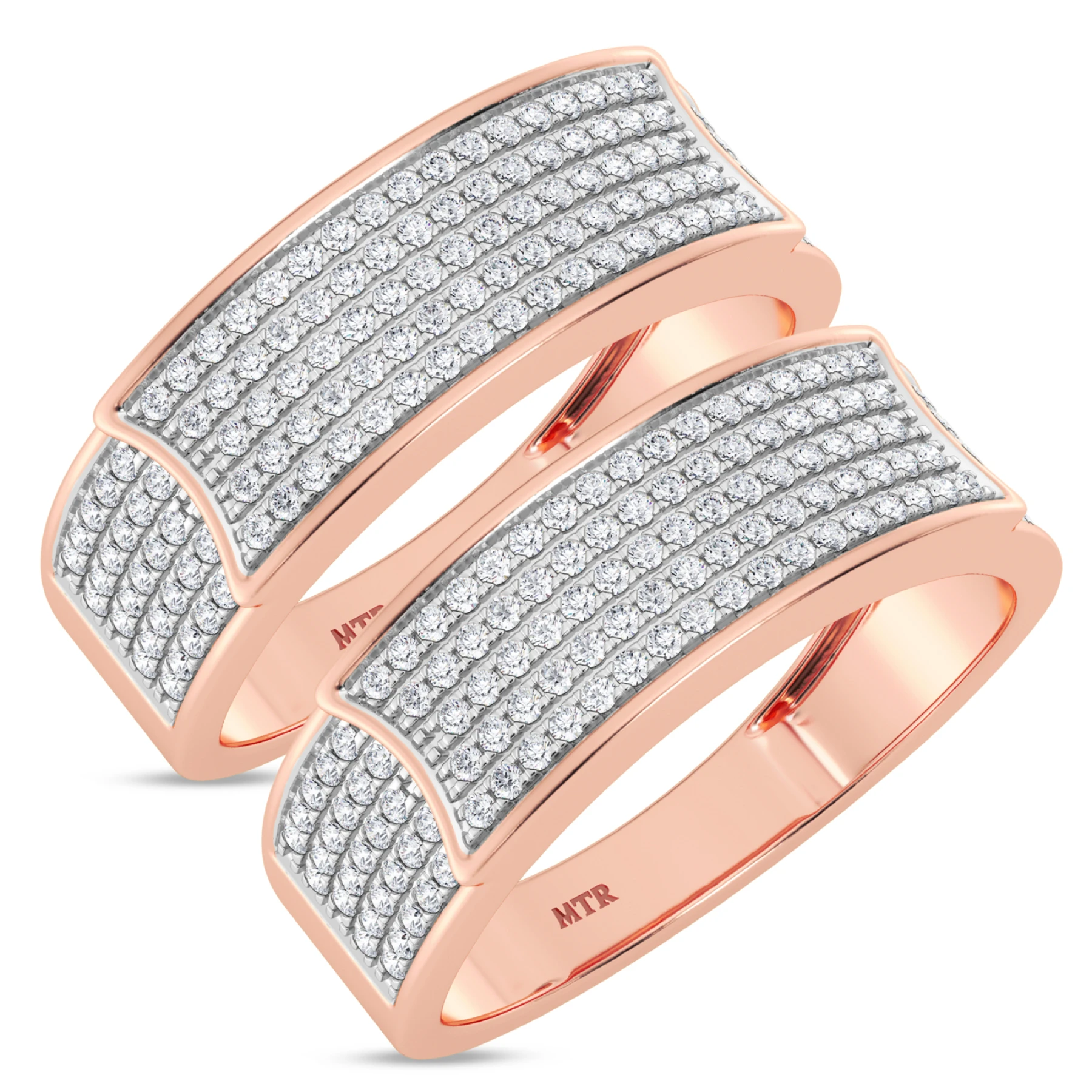 Berthold 3/4 ct tw. Same Sex Mens Band Set