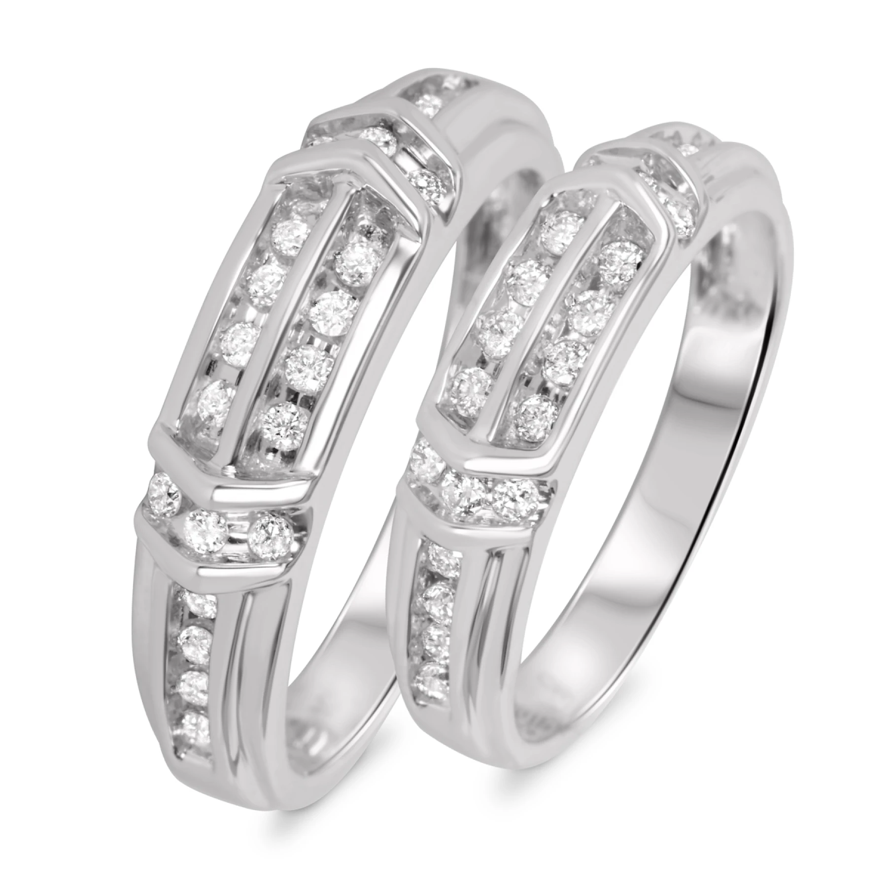 Bexley 1/2 ct tw. Diamond Wedding Band Set - view 1