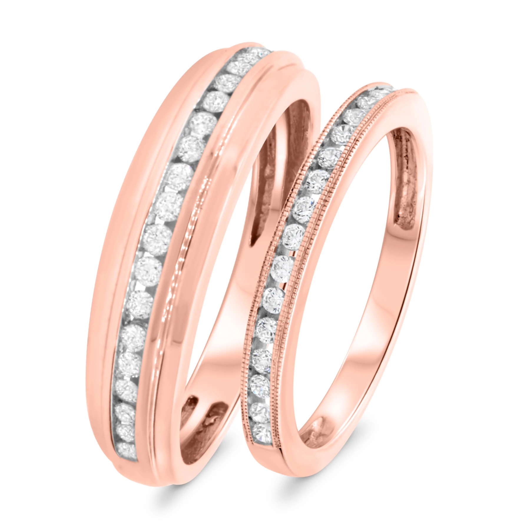 Chase 1/2 ct tw. Diamond Wedding Band Set - view 1