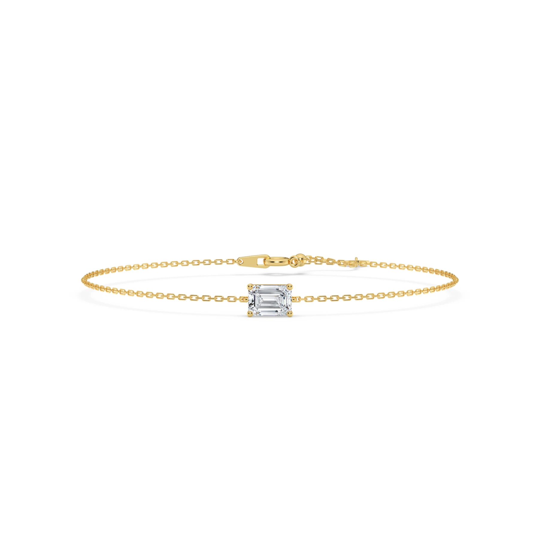 Ansel 1 CT. T.W. Lab Grown Diamond Emerald Solitaire Bracelet