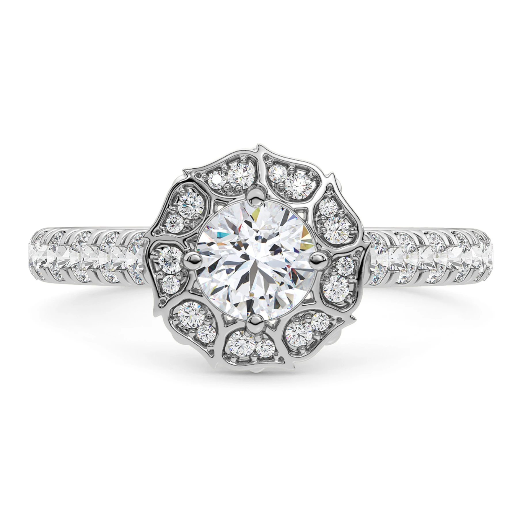 Matina 2 1/10 ct tw. Diamond Round Solitaire Engagement Ring