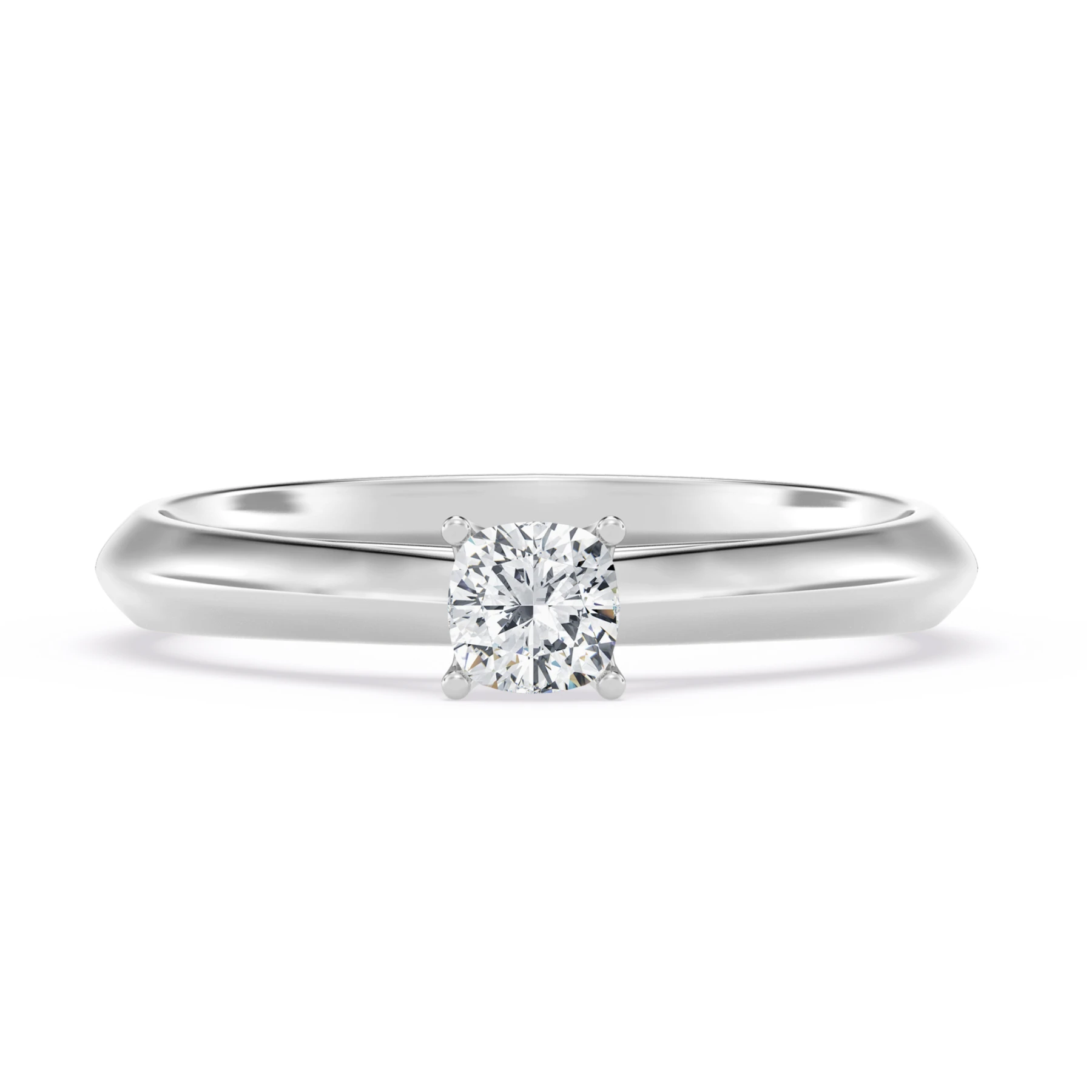 Jena 1/4 ct tw. Lab Grown Diamond Cushion Solitaire Engagement Ring Vermeil