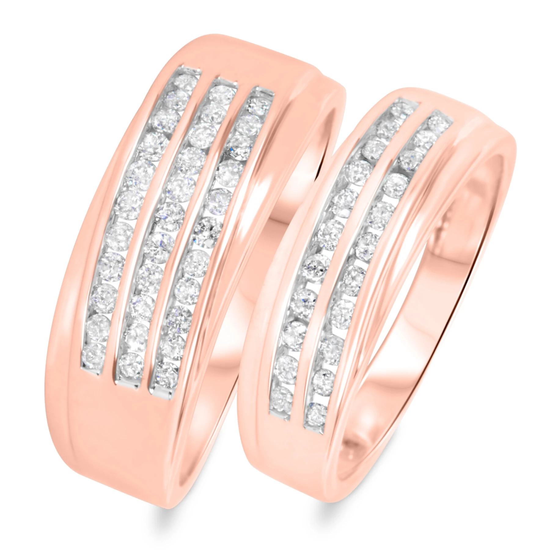 Kindred 3/4 ct tw. Diamond Wedding Band Set - view 1