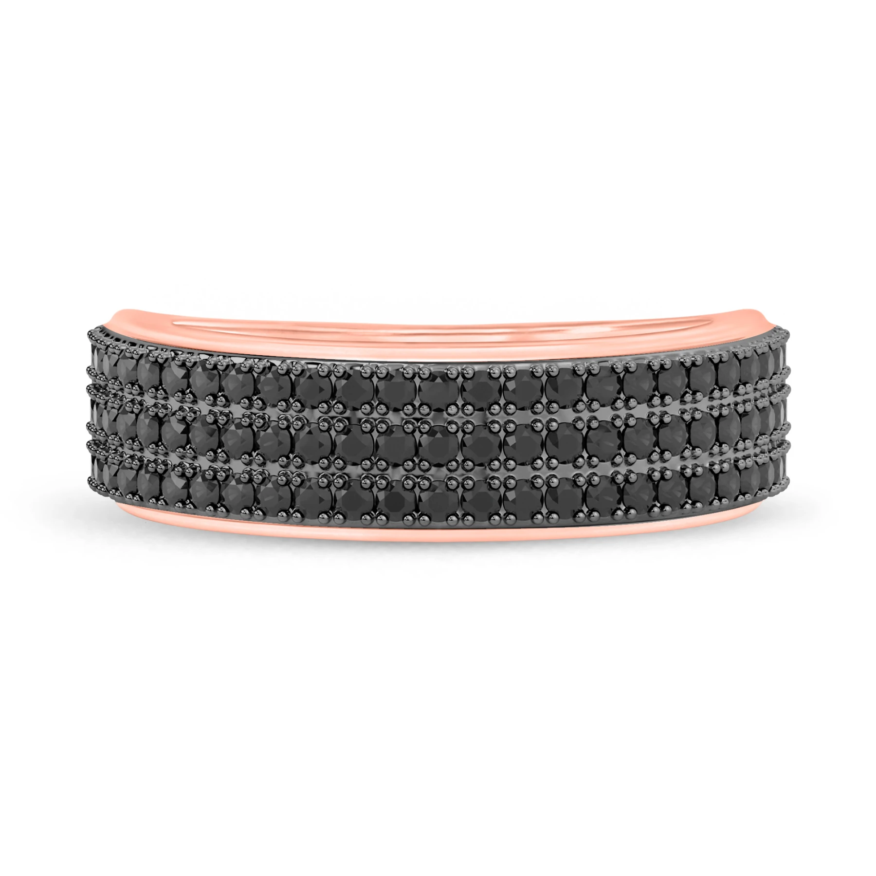 Rylee 3/4 ct tw. Black Diamond Mens Band
